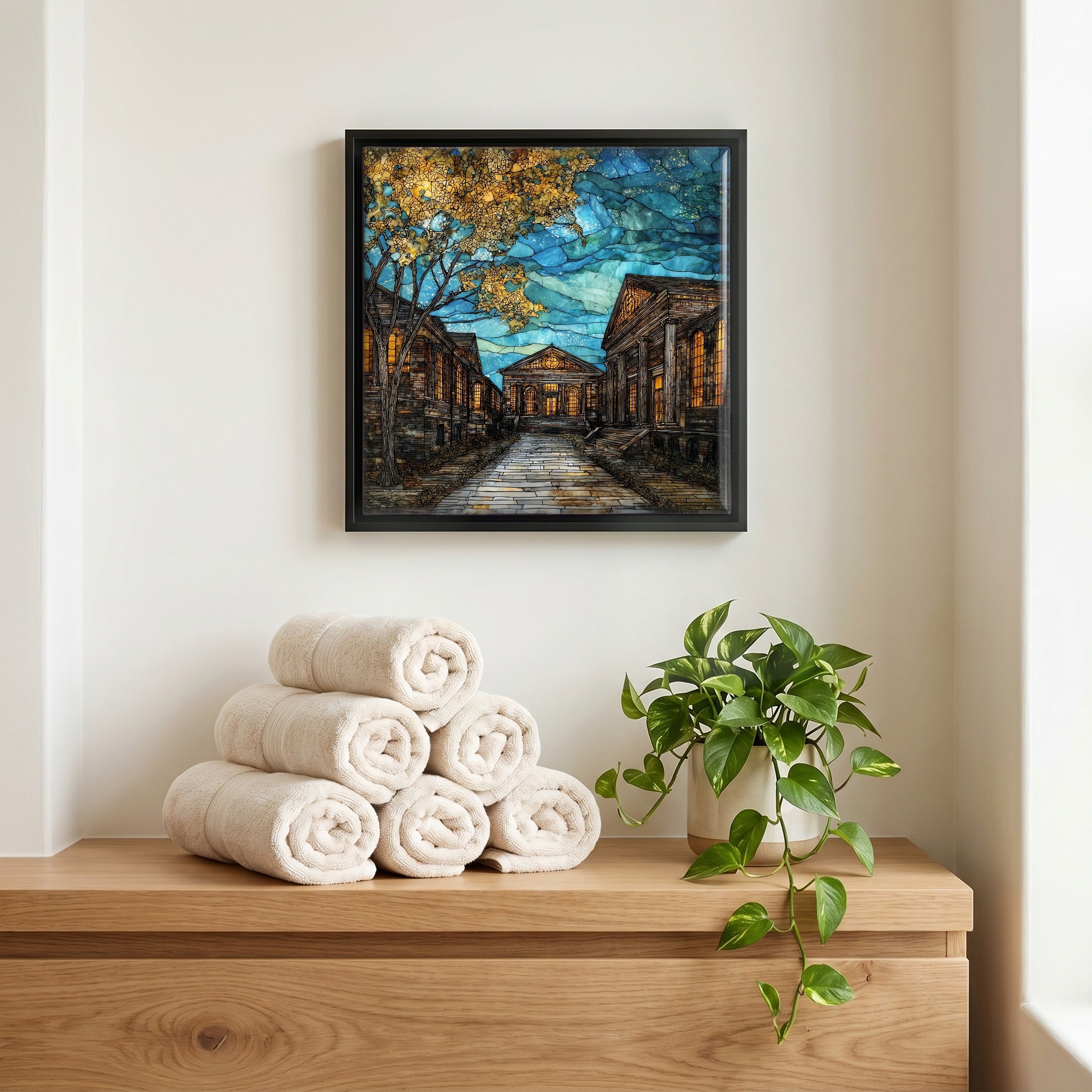 A quiet corner of the bath.