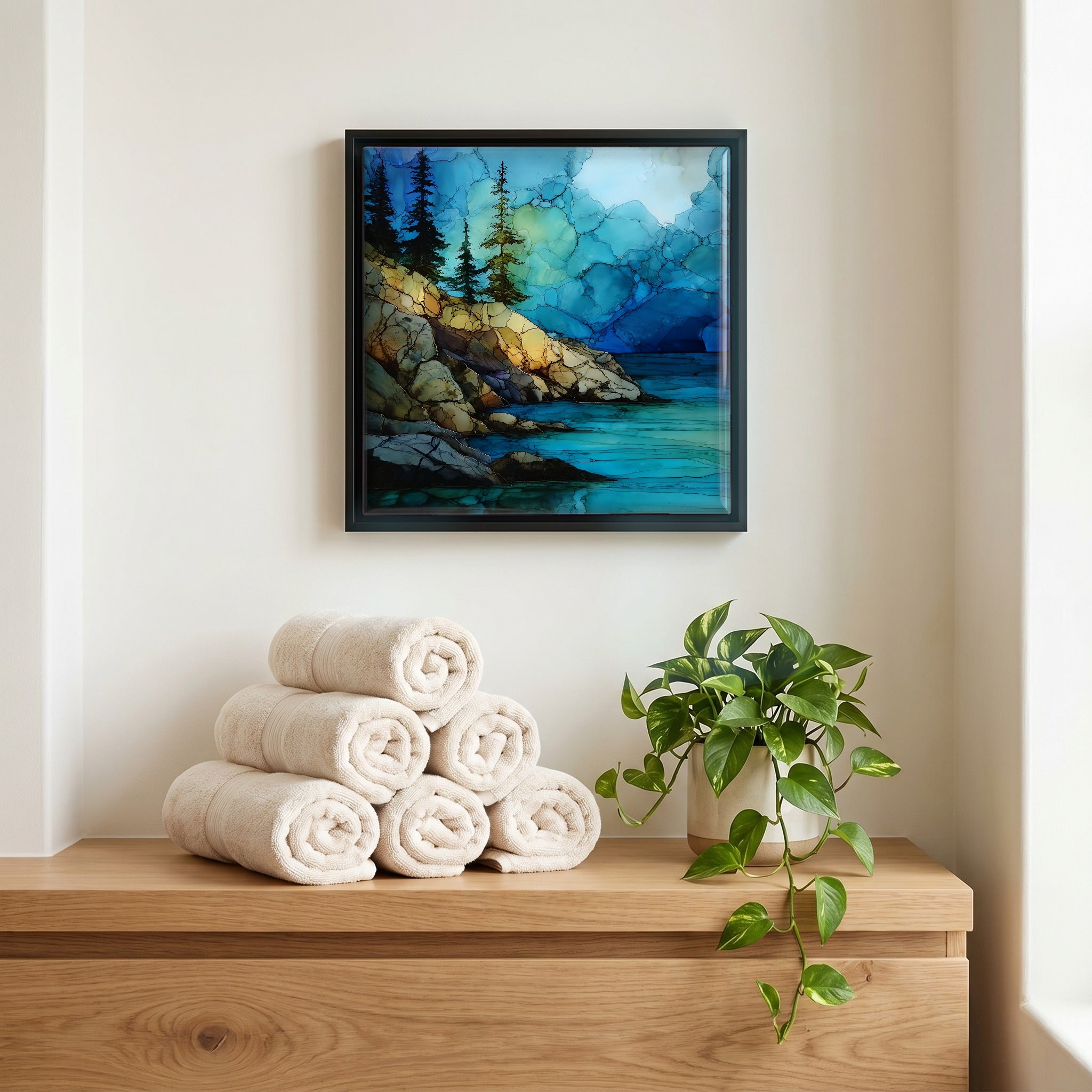 A quiet corner of the bath.