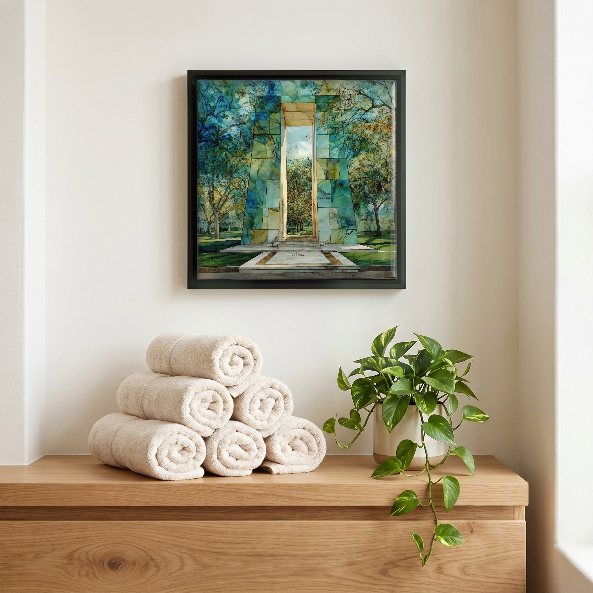 A quiet corner of the bath.