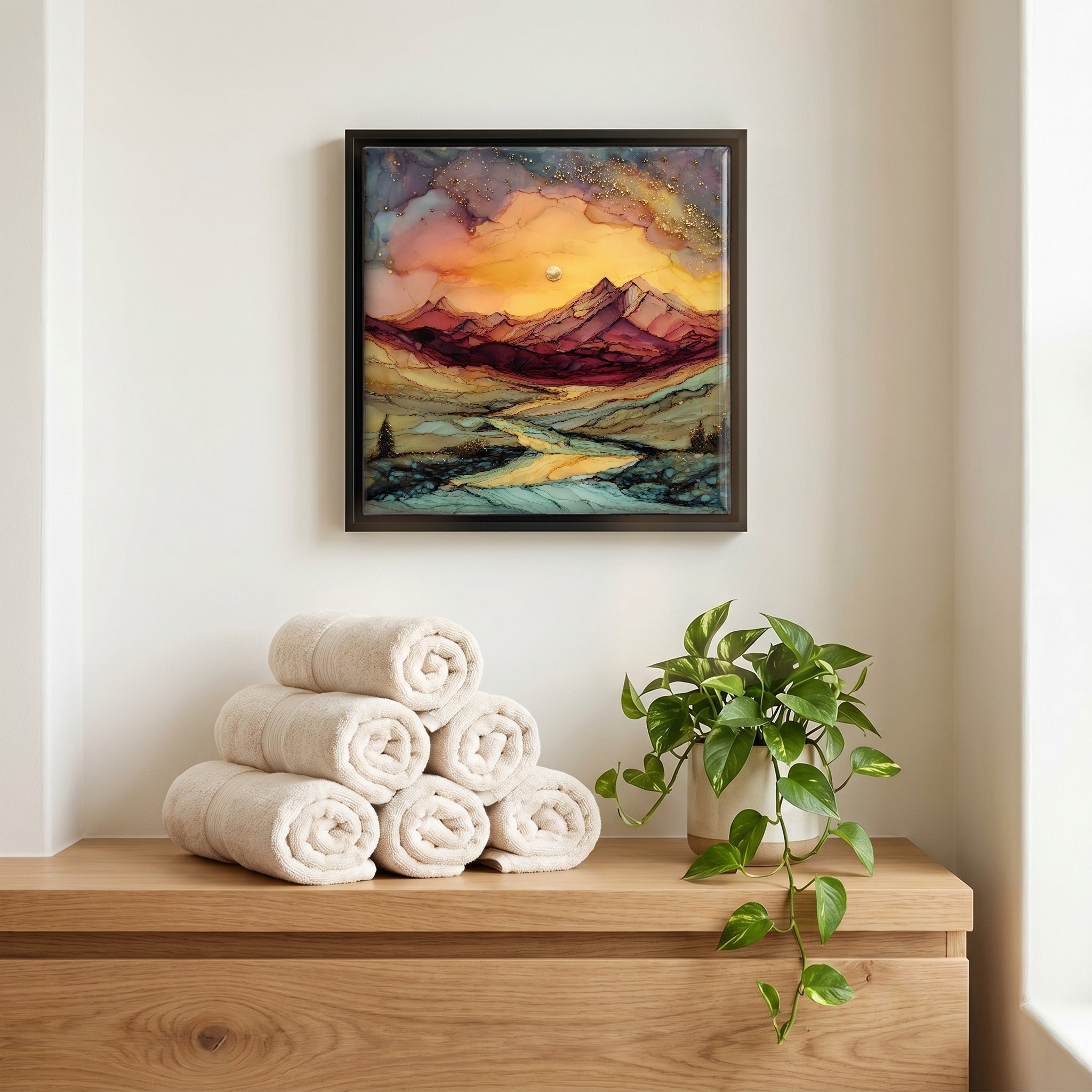 A quiet corner of the bath.