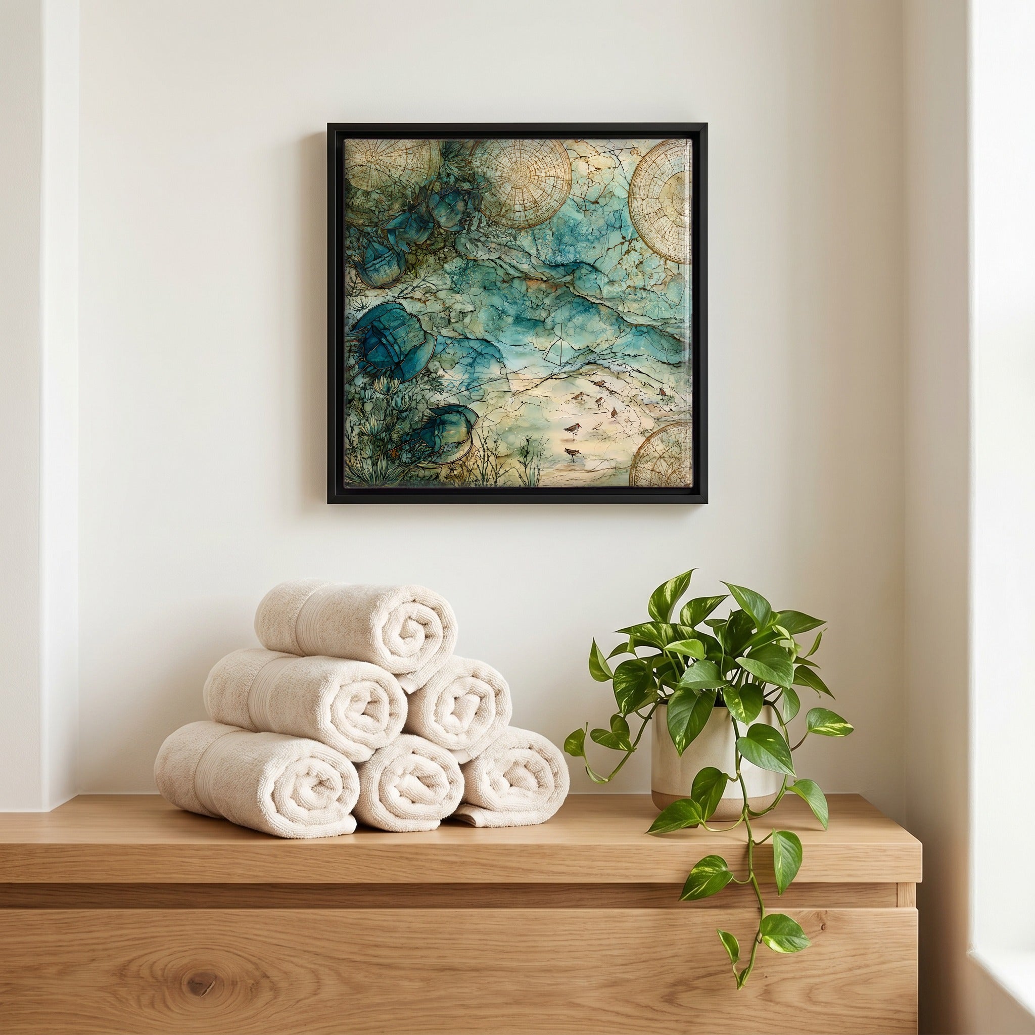 A quiet corner of the bath.