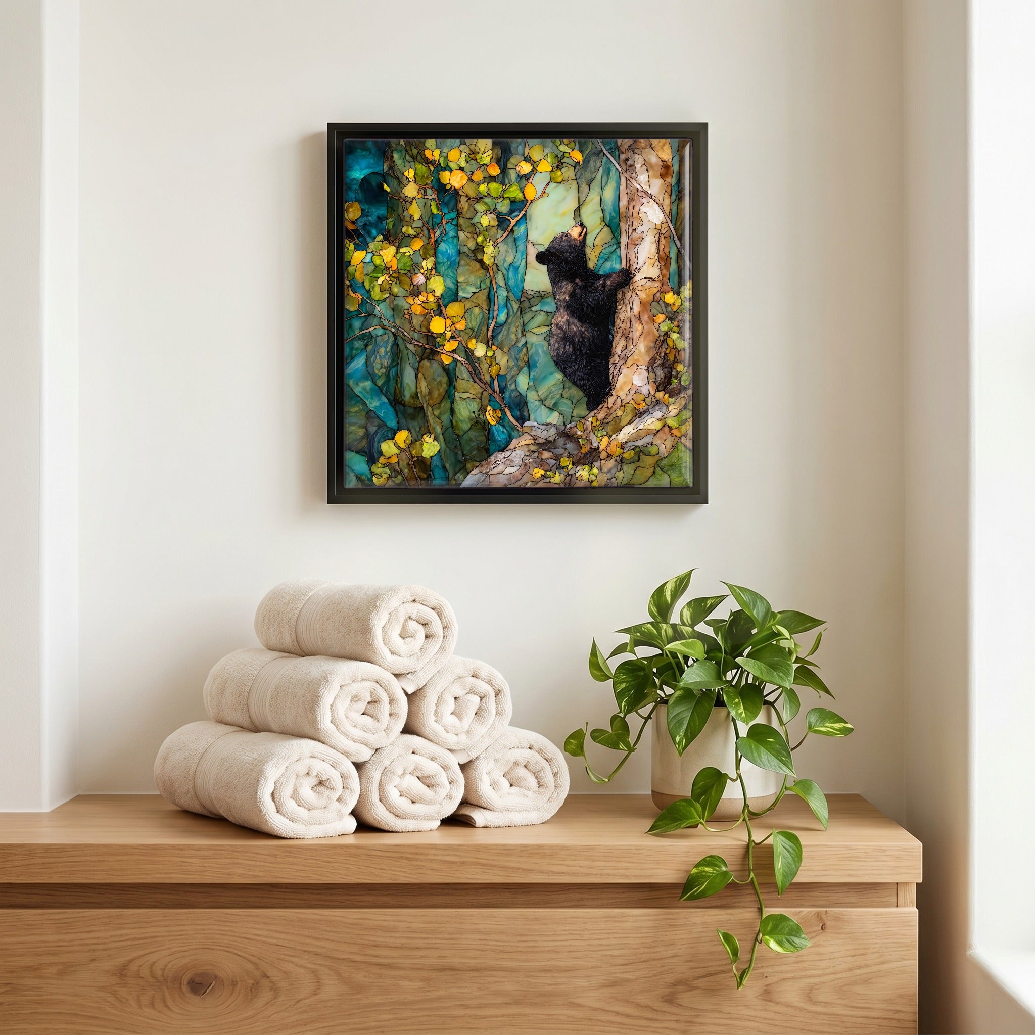 A quiet corner of the bath.