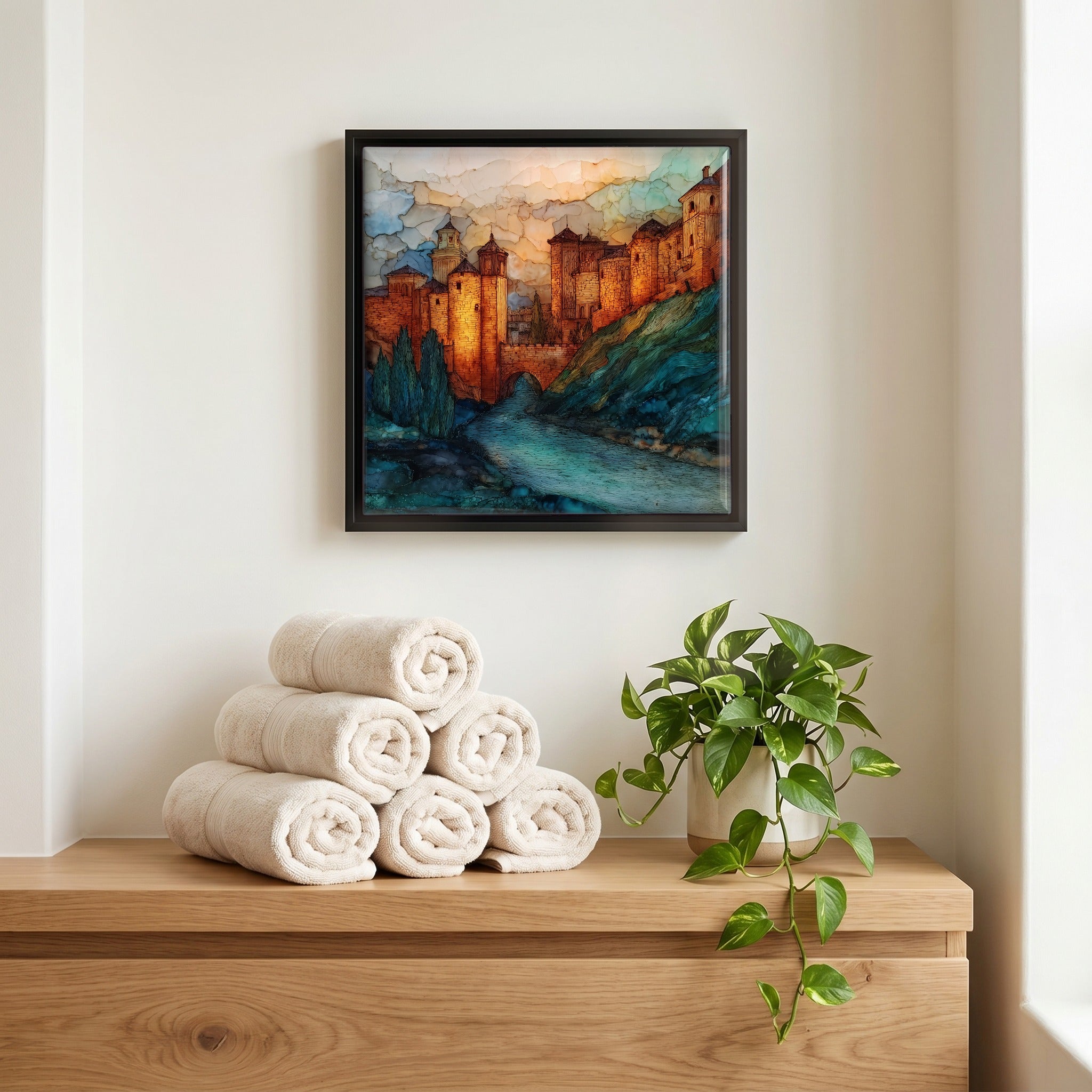 A quiet corner of the bath.