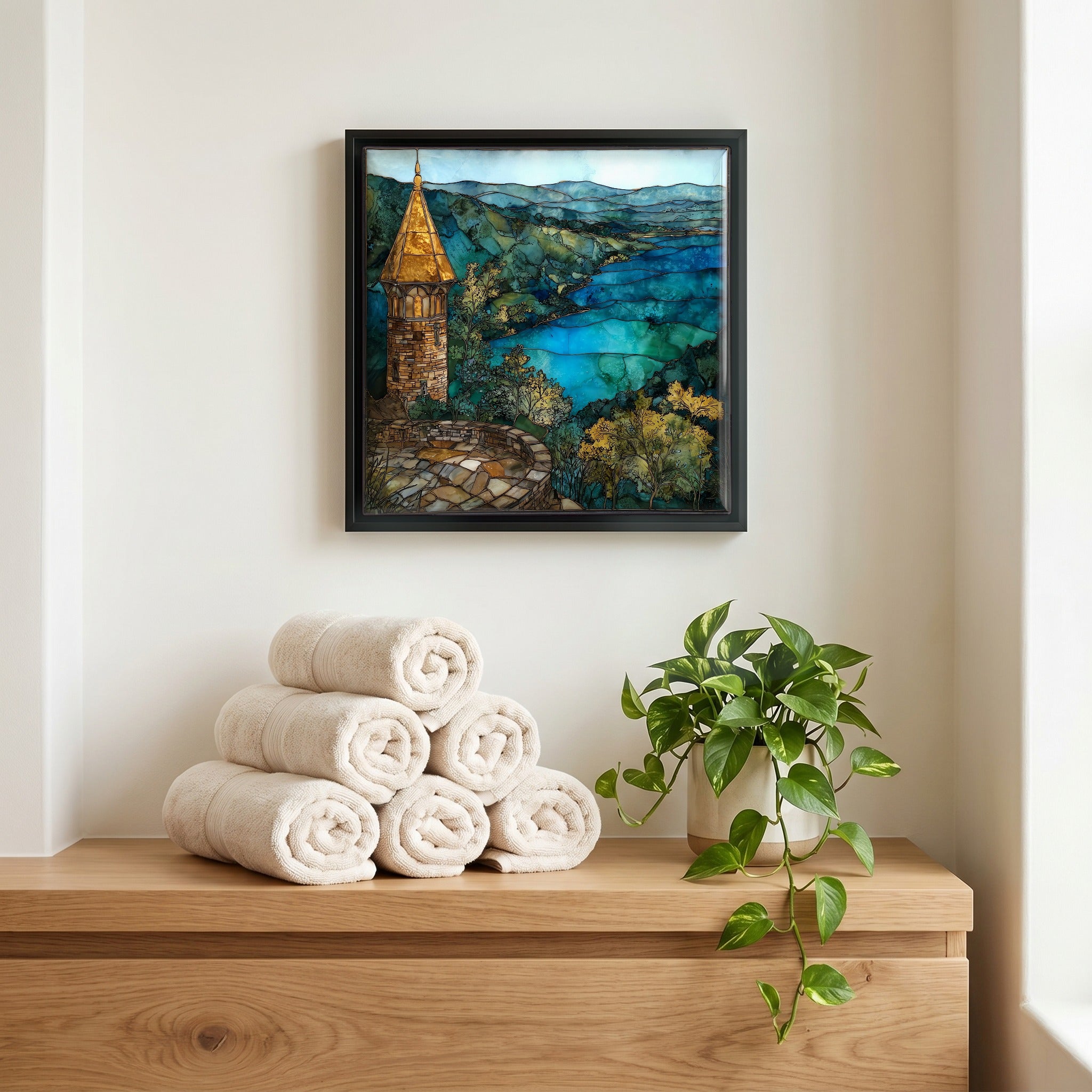 A quiet corner of the bath.