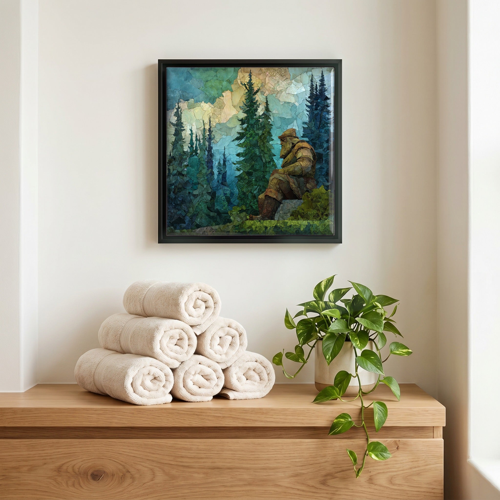 A quiet corner of the bath.