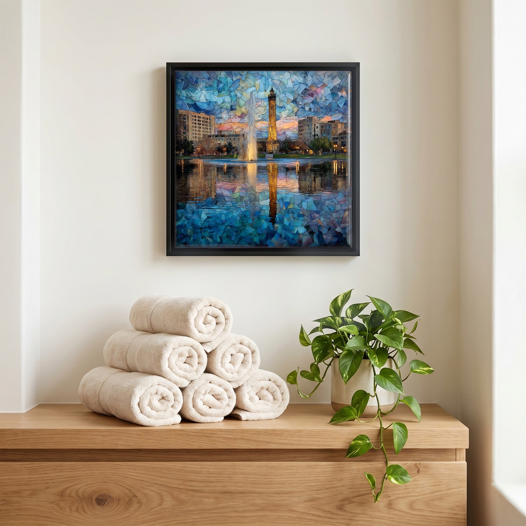A quiet corner of the bath.