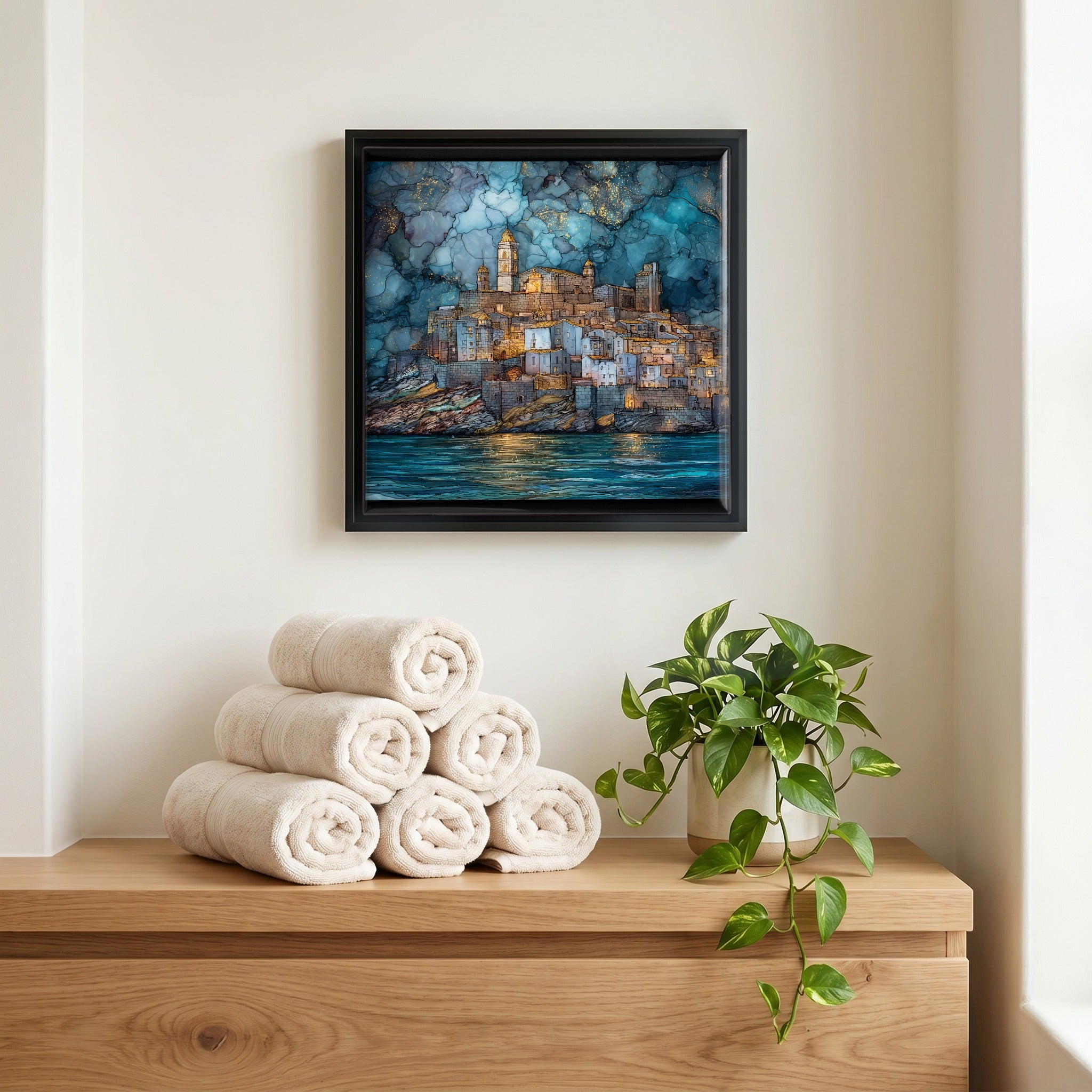 A quiet corner of the bath.