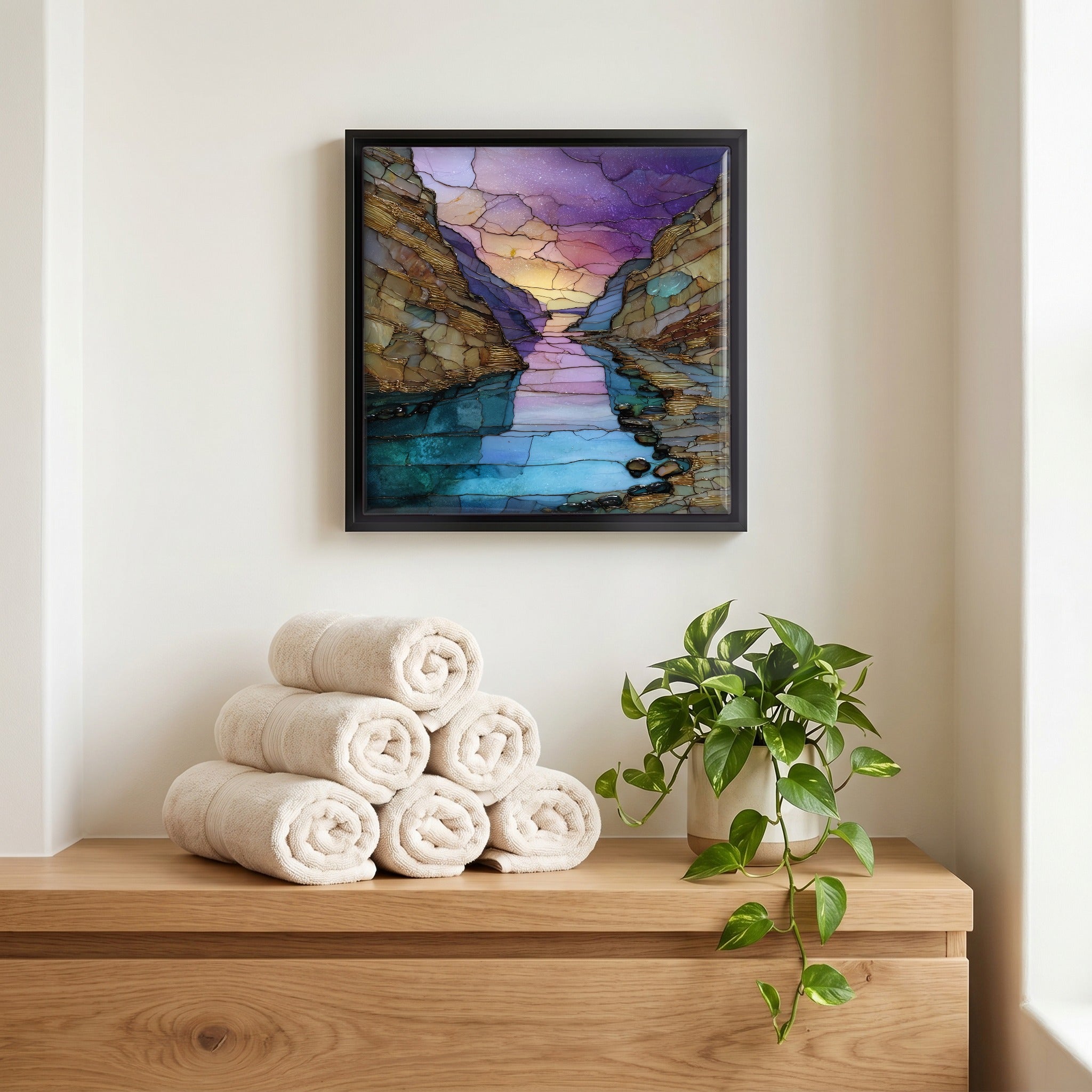 A quiet corner of the bath.