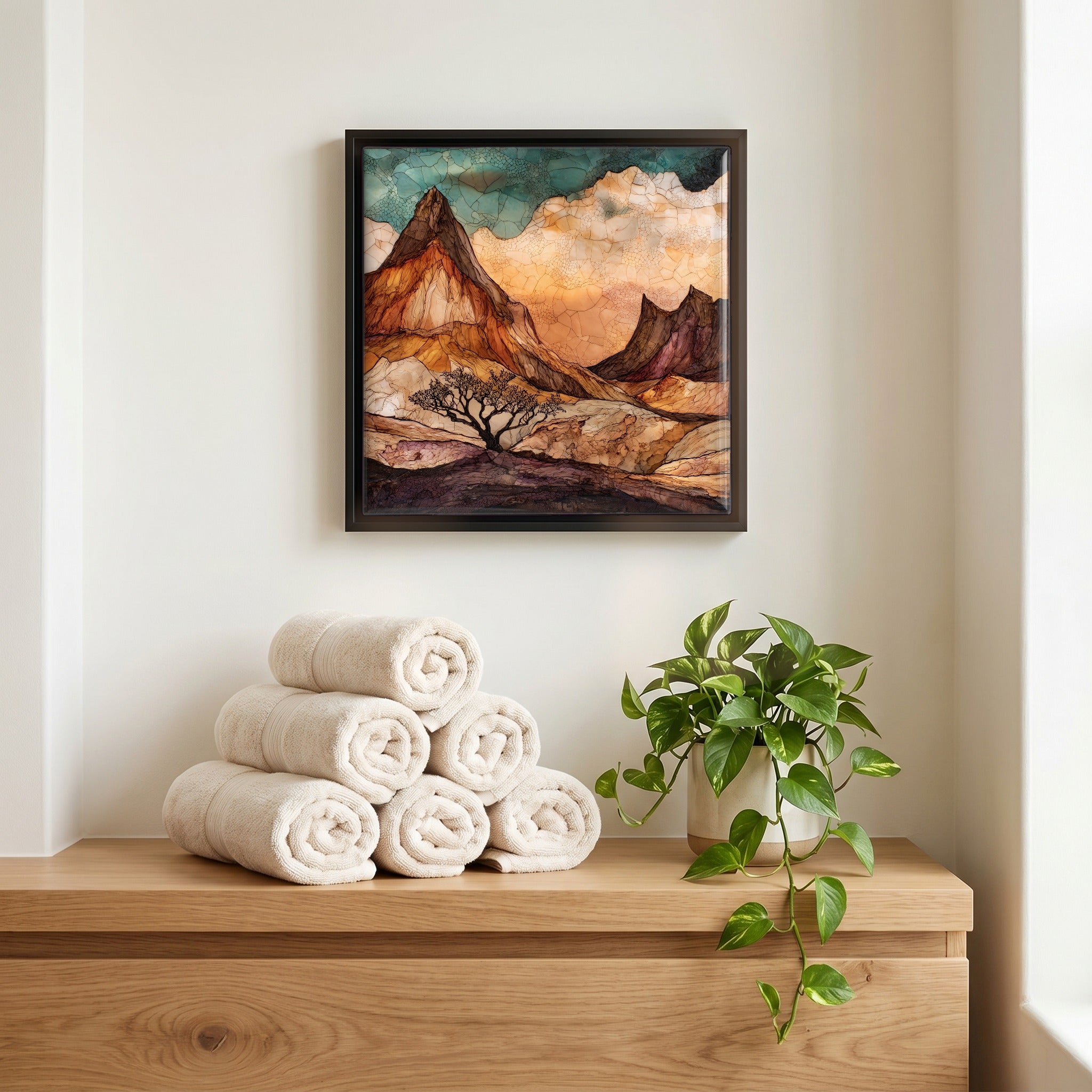 A quiet corner of the bath.
