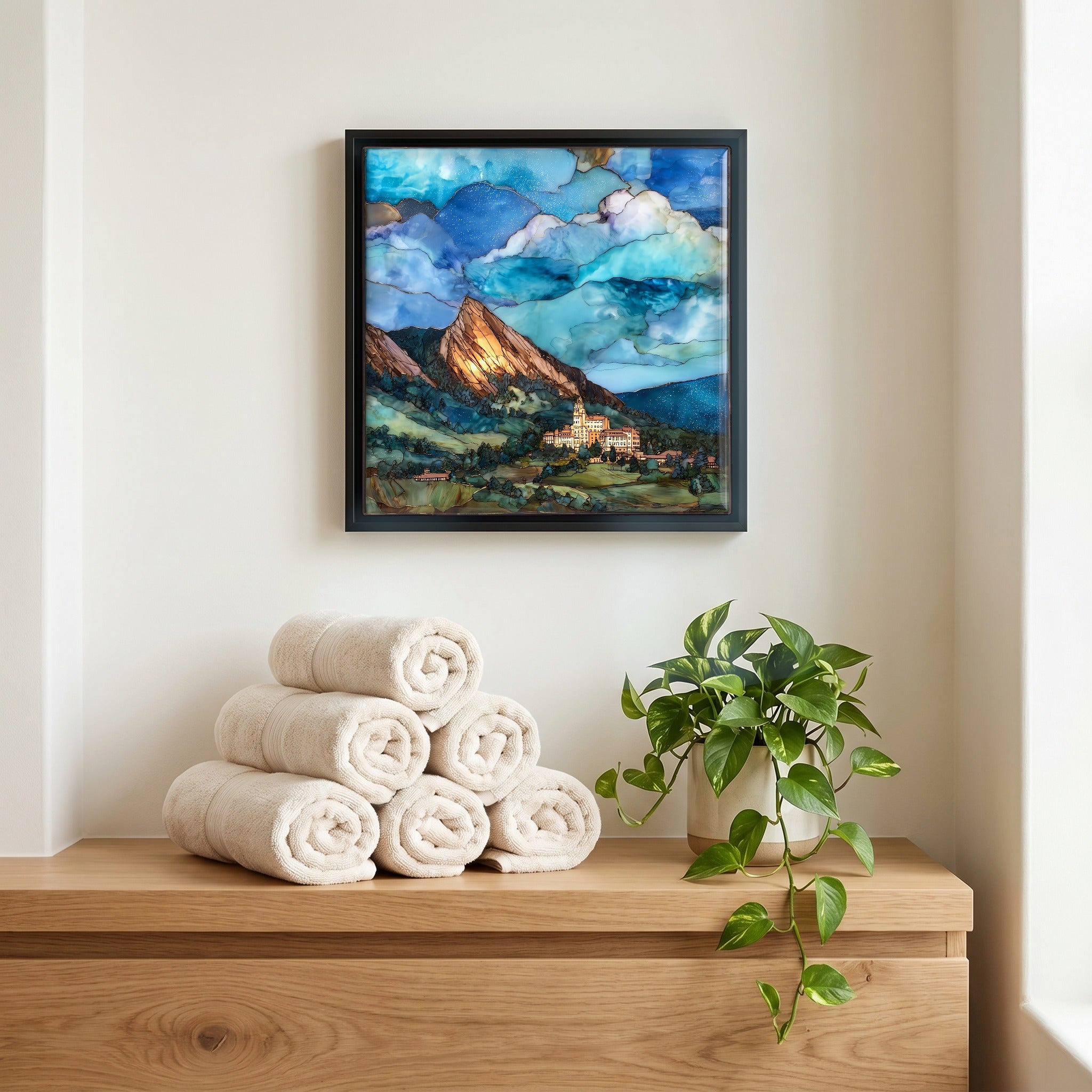 A quiet corner of the bath.