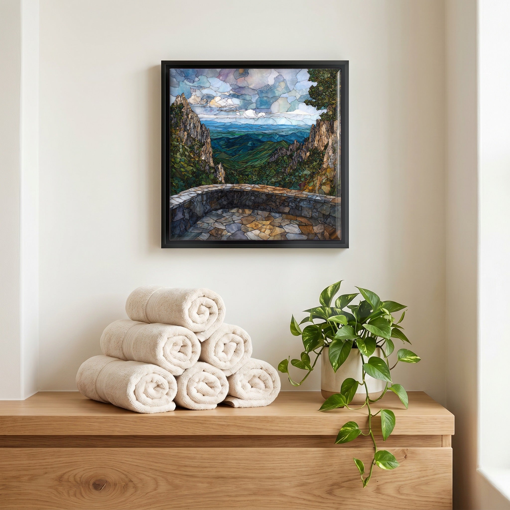 A quiet corner of the bath.