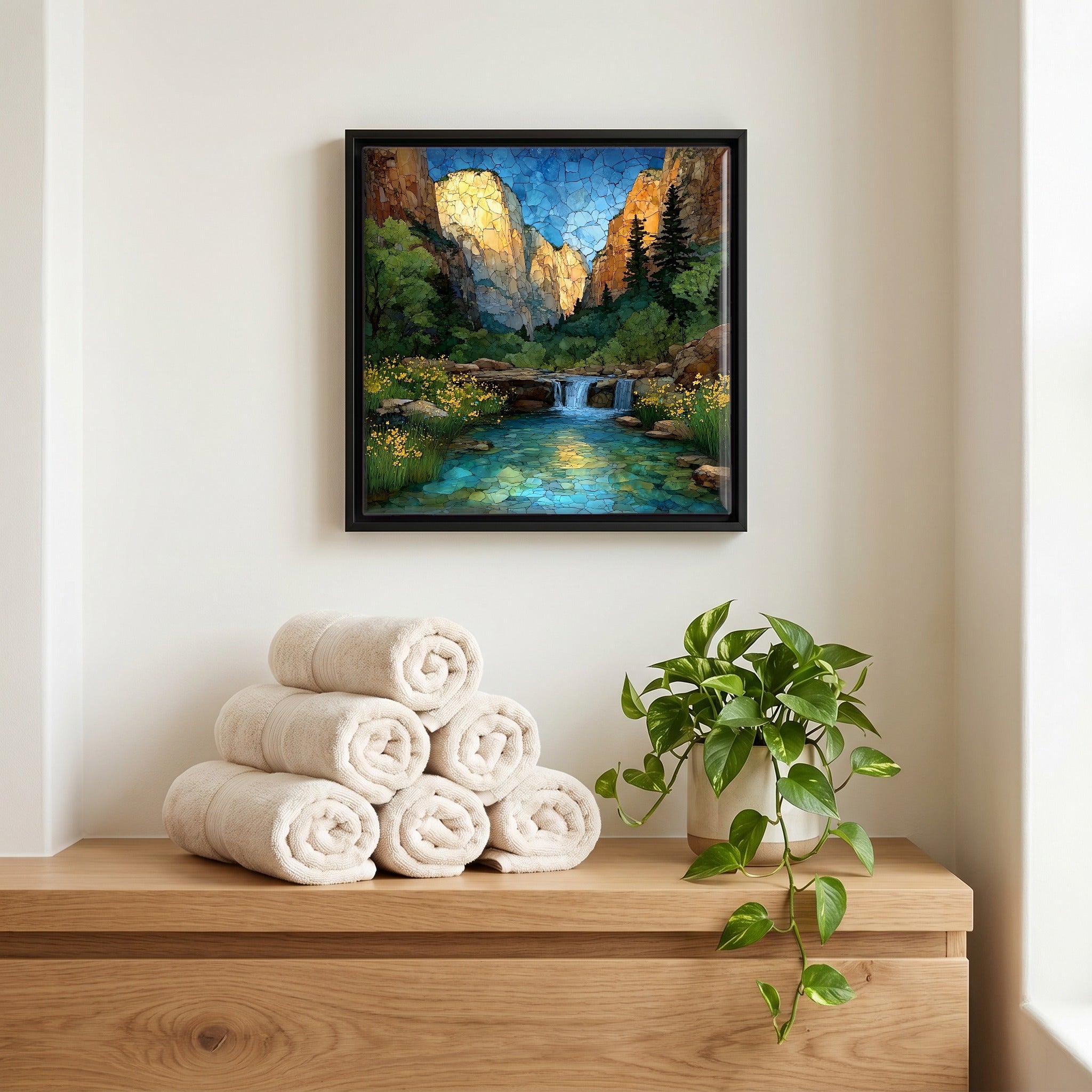 A quiet corner of the bath.