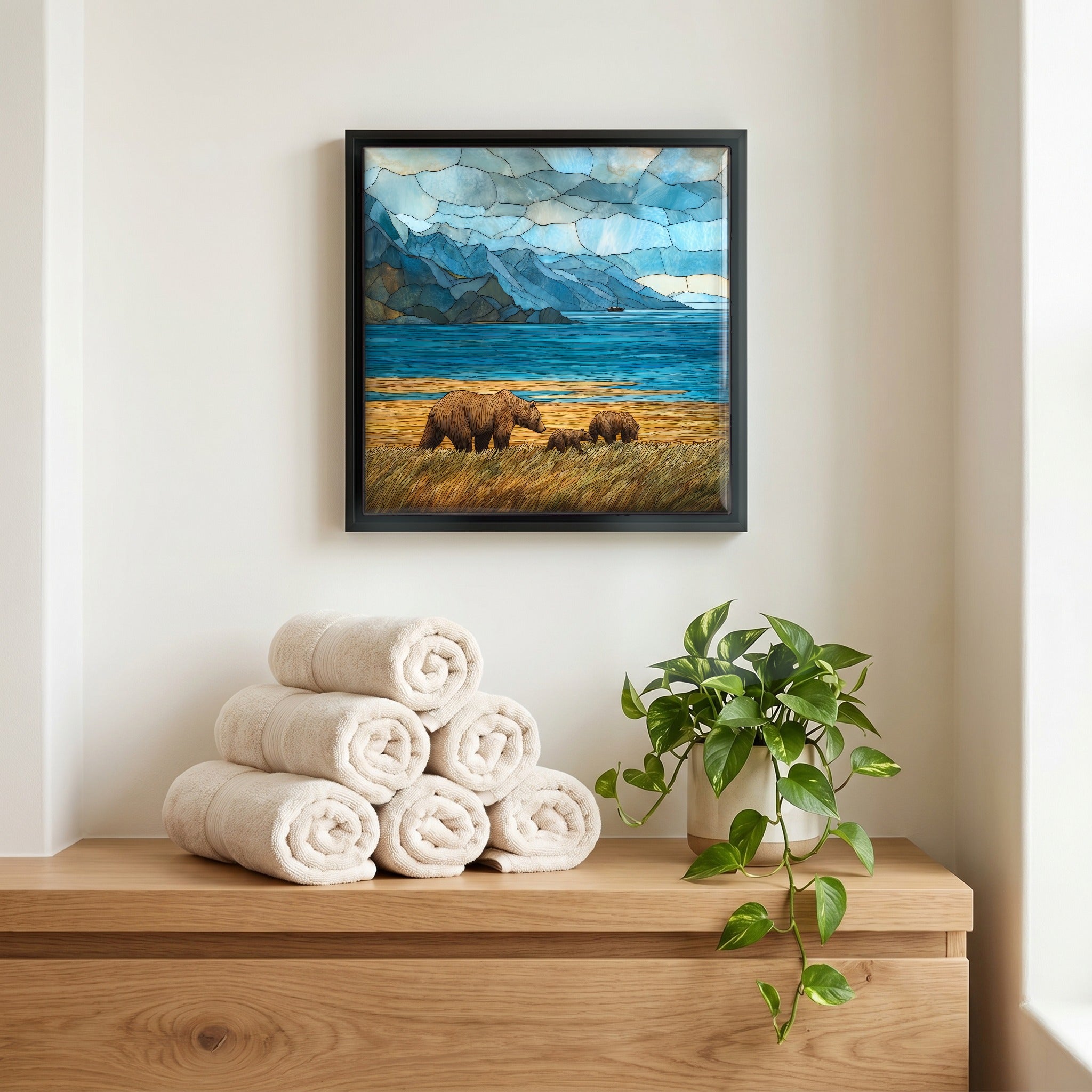 A quiet corner of the bath.
