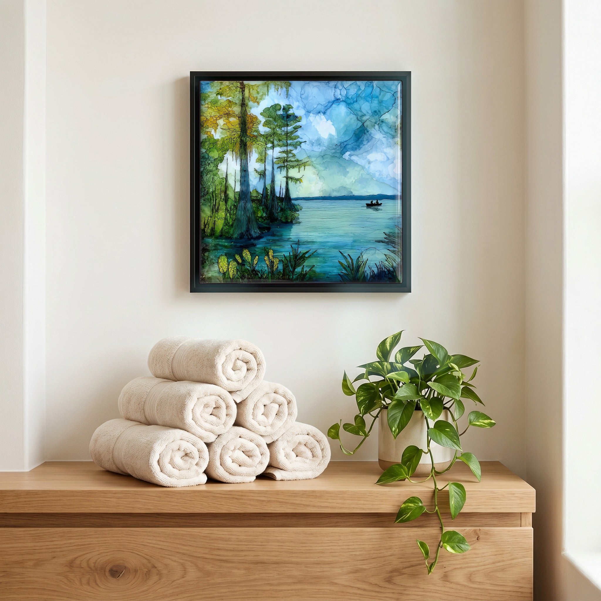 A quiet corner of the bath.