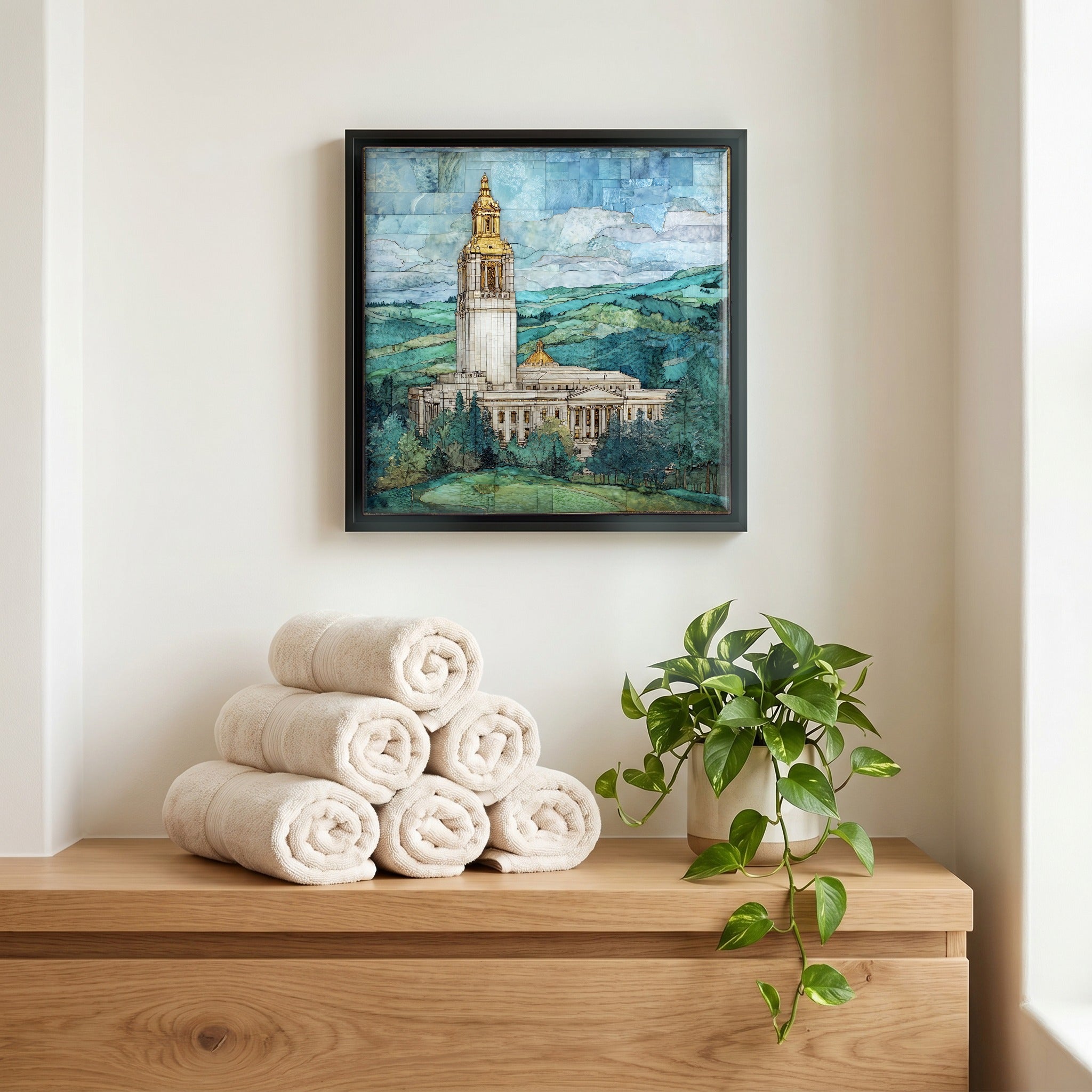 A quiet corner of the bath.