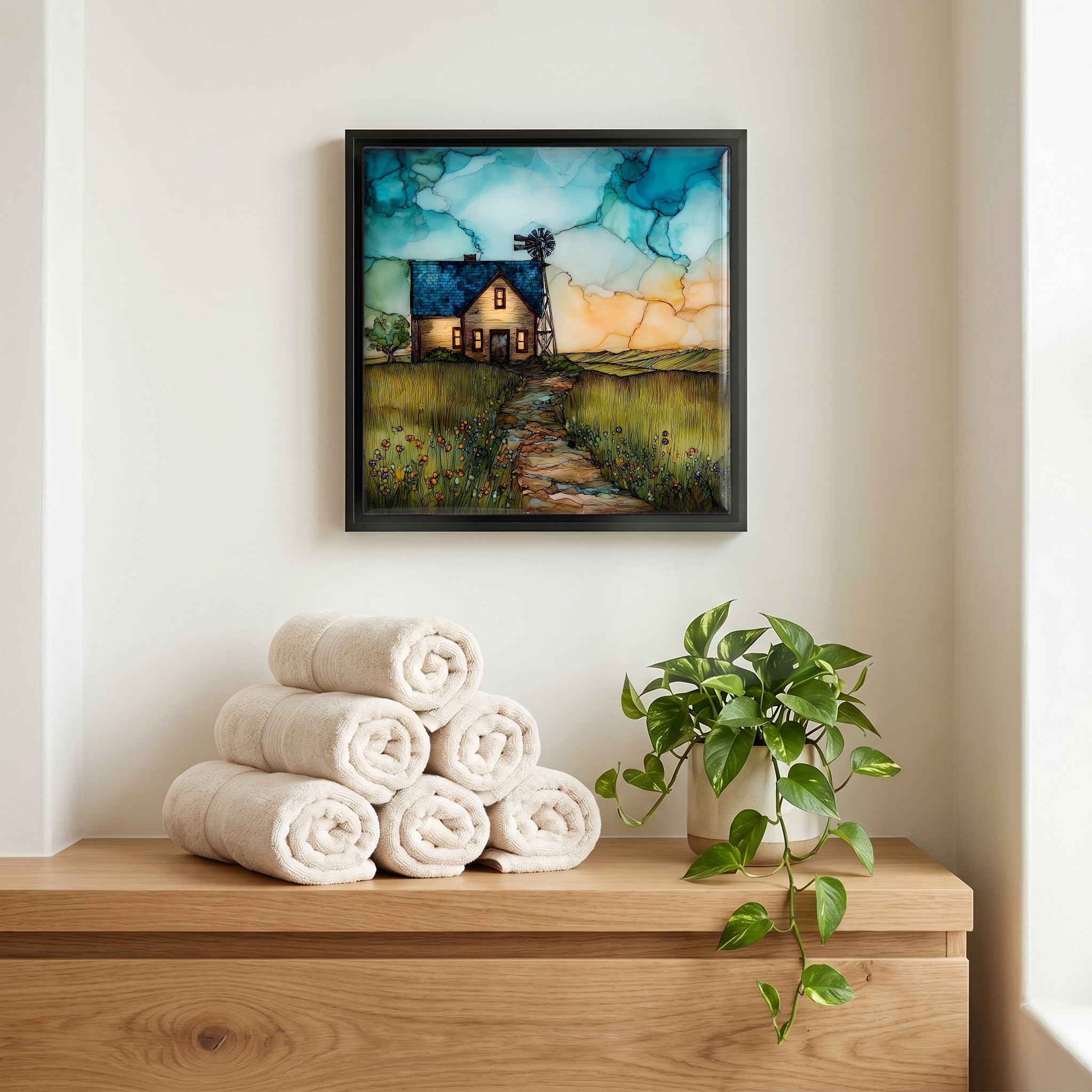 A quiet corner of the bath.