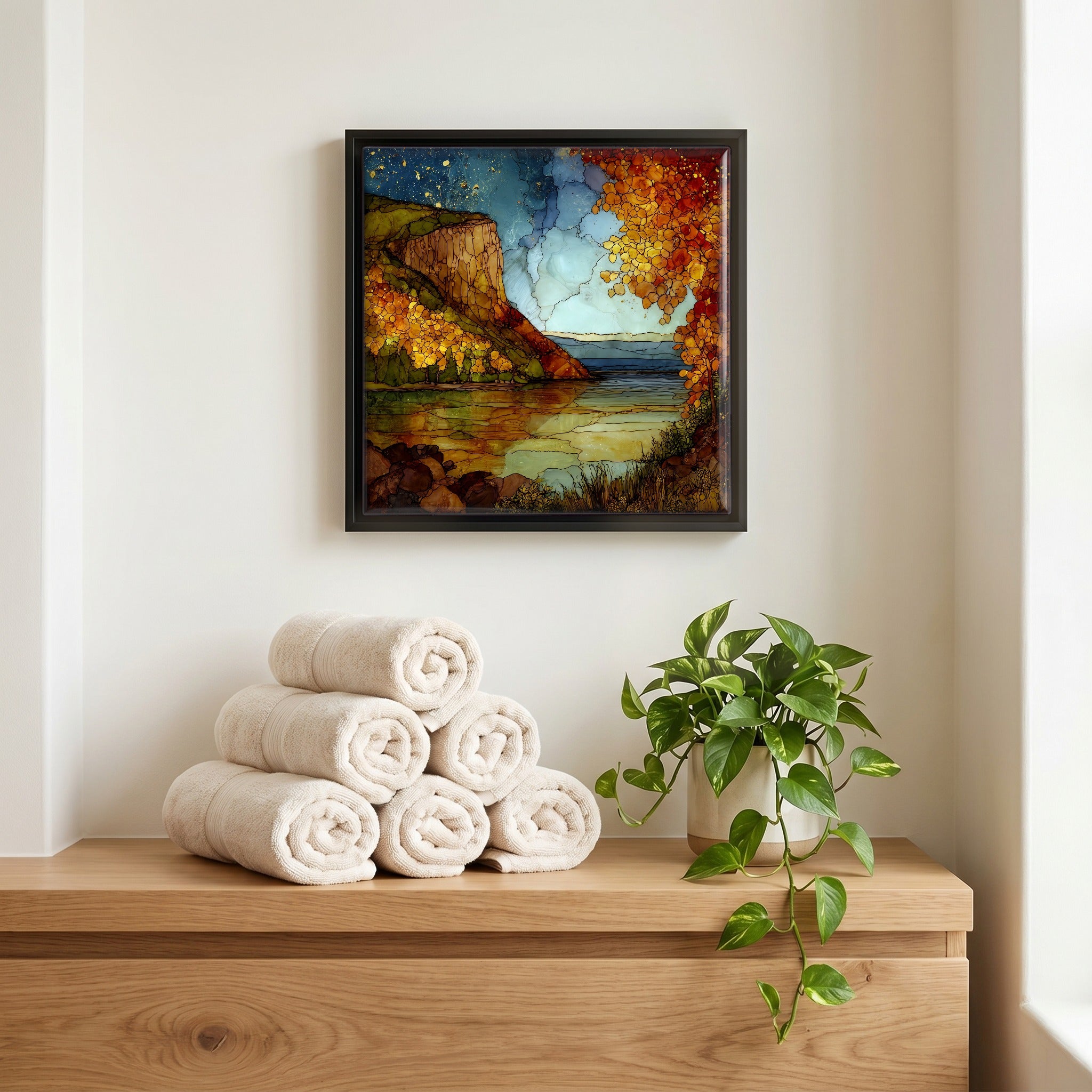 A quiet corner of the bath.