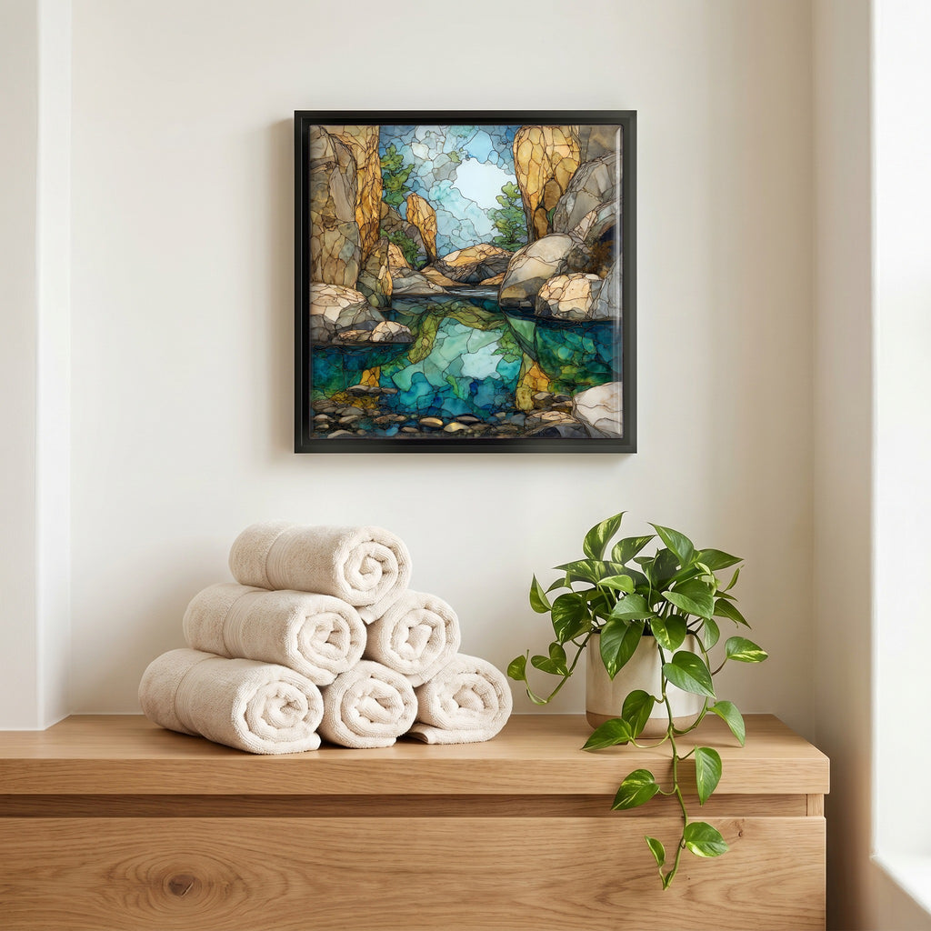A quiet corner of the bath.
