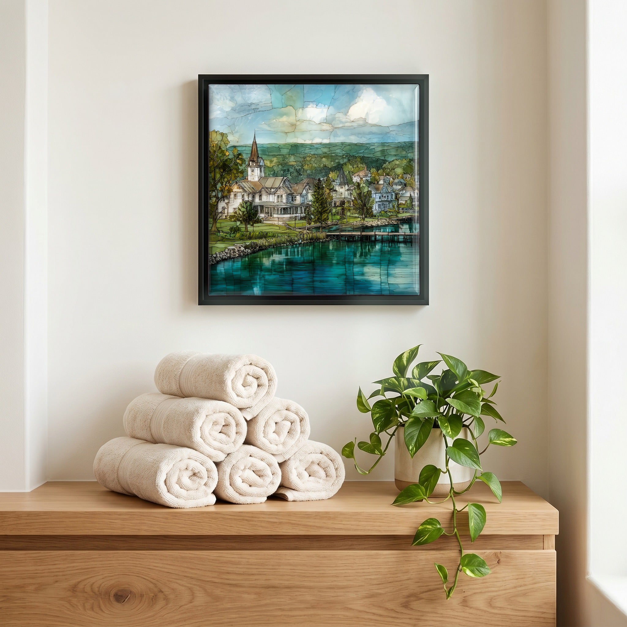 A quiet corner of the bath.
