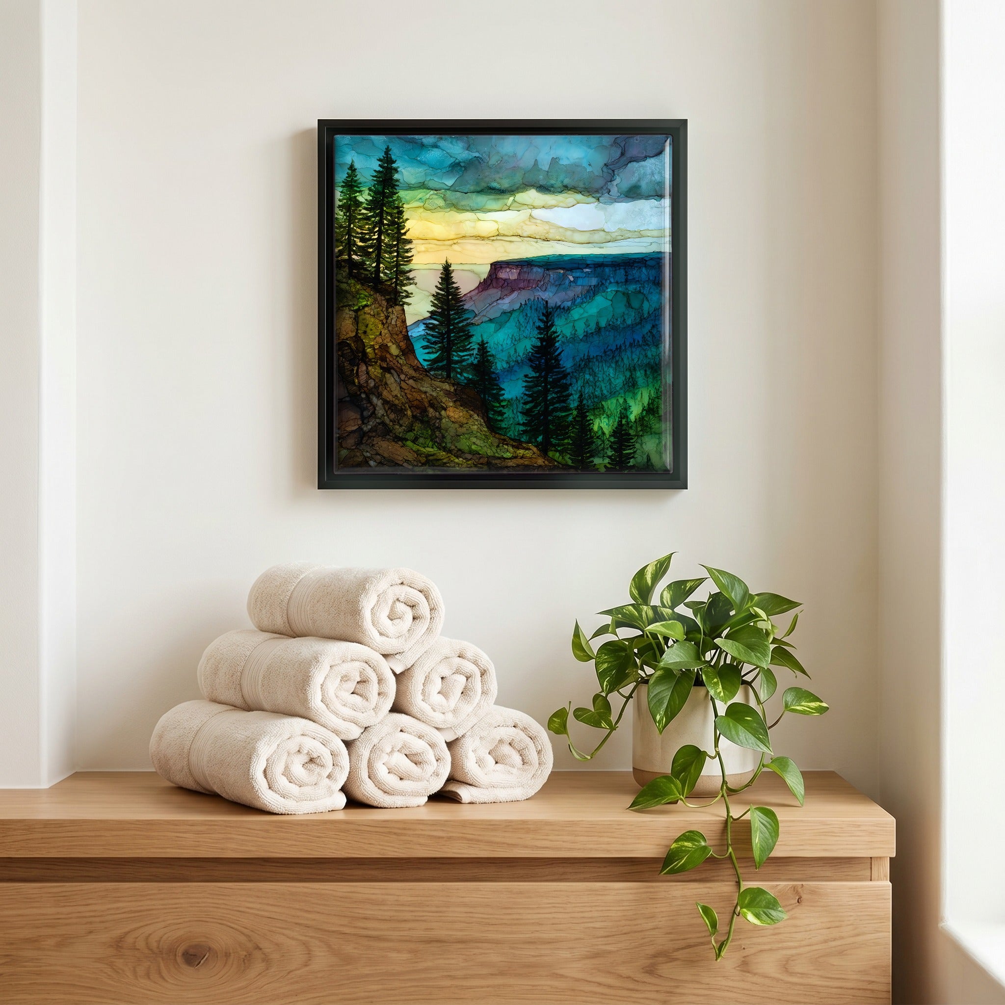 A quiet corner of the bath.