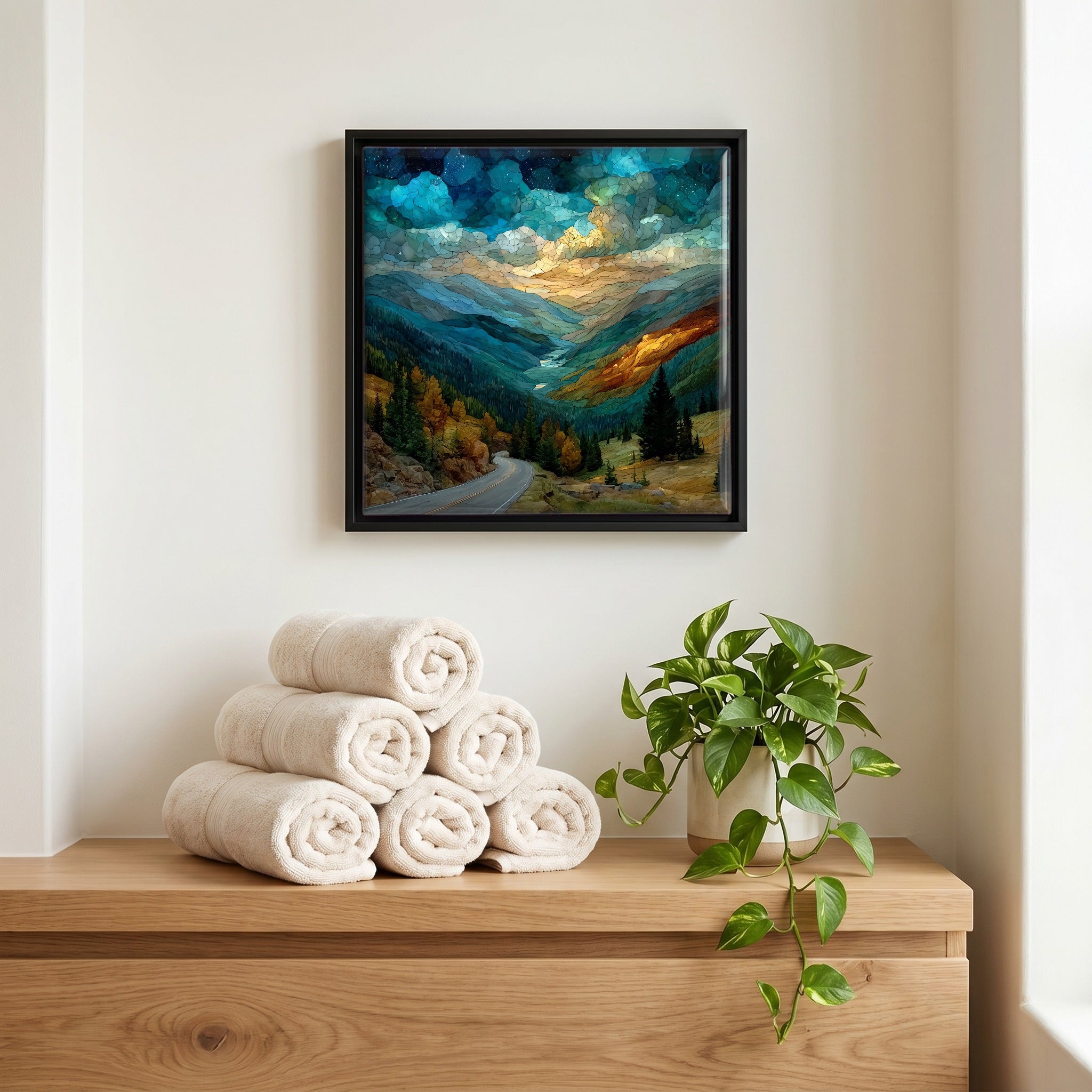 A quiet corner of the bath.