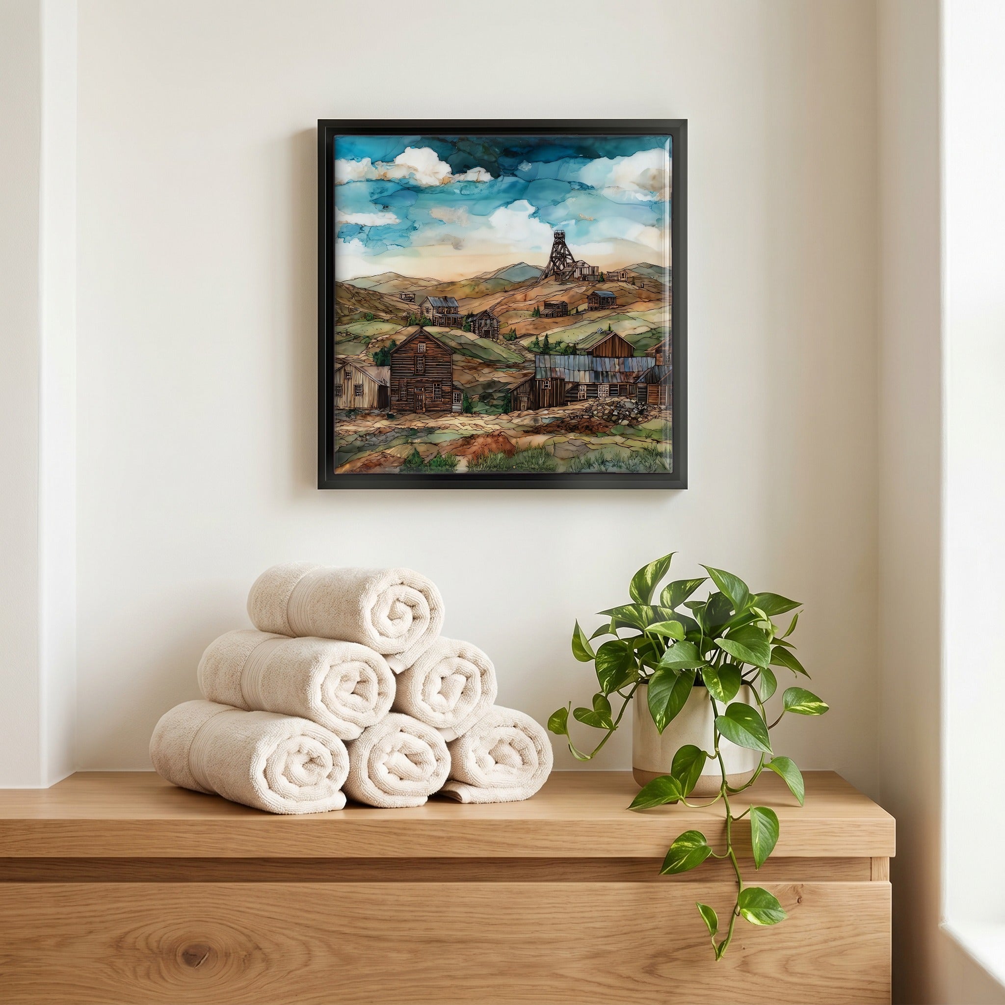 A quiet corner of the bath.