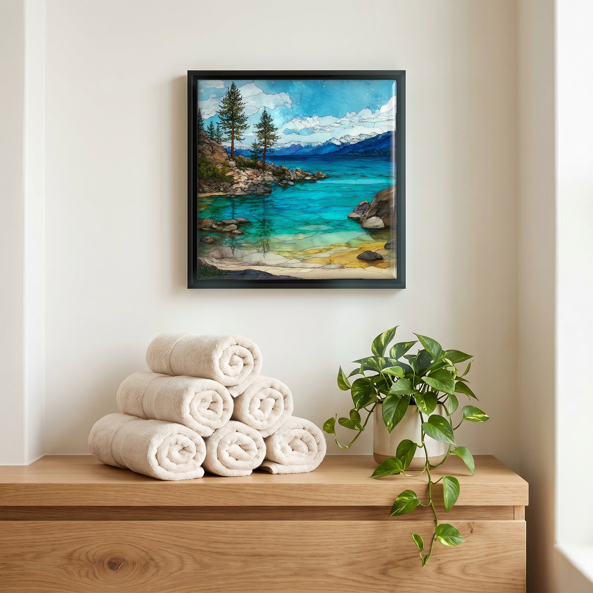 A quiet corner of the bath.