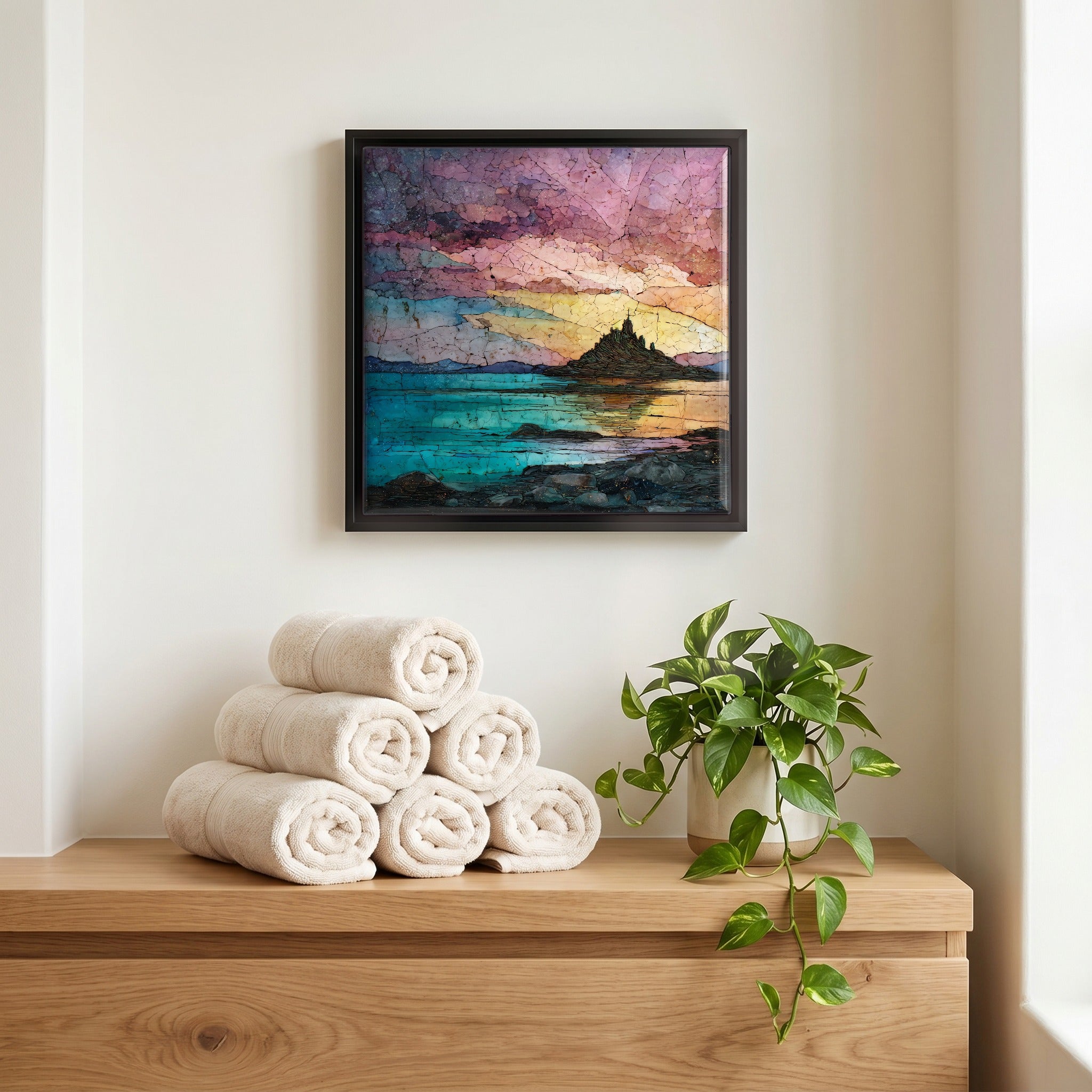 A quiet corner of the bath.