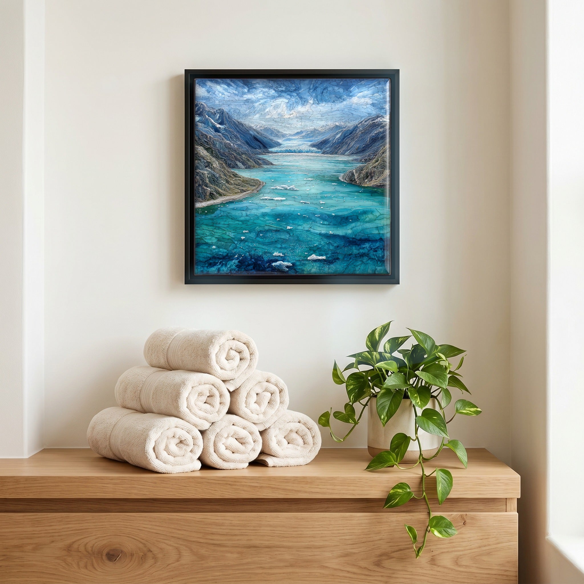 A quiet corner of the bath.