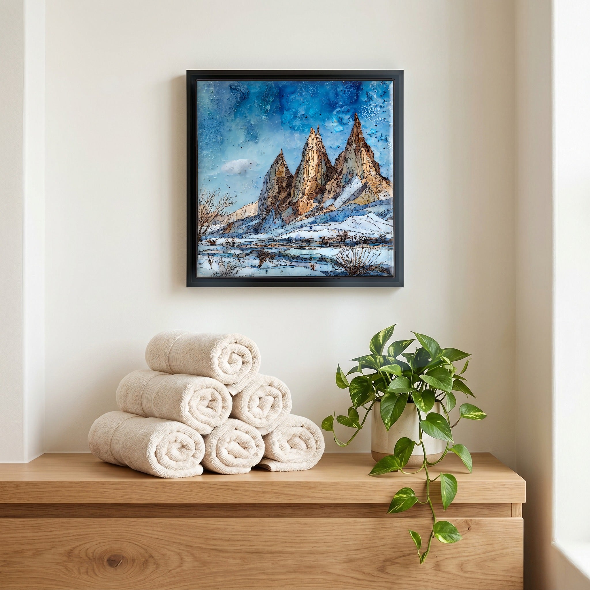 A quiet corner of the bath.