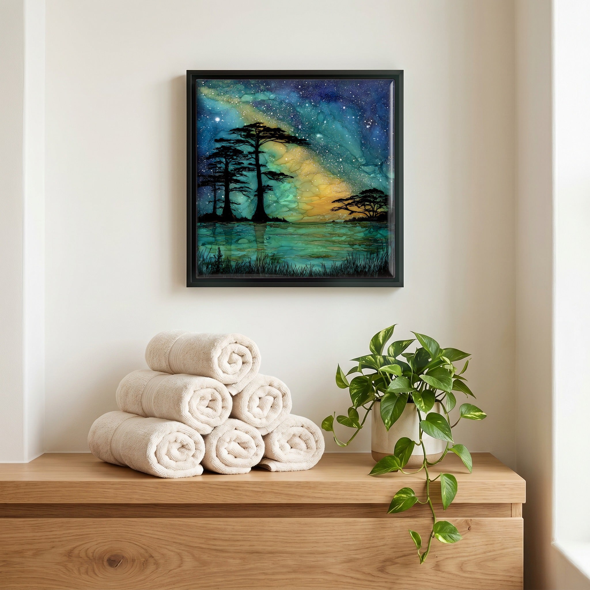 A quiet corner of the bath.
