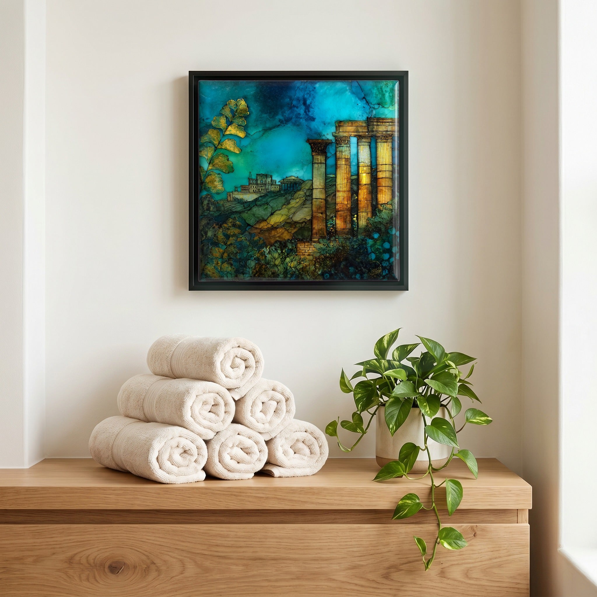 A quiet corner of the bath.