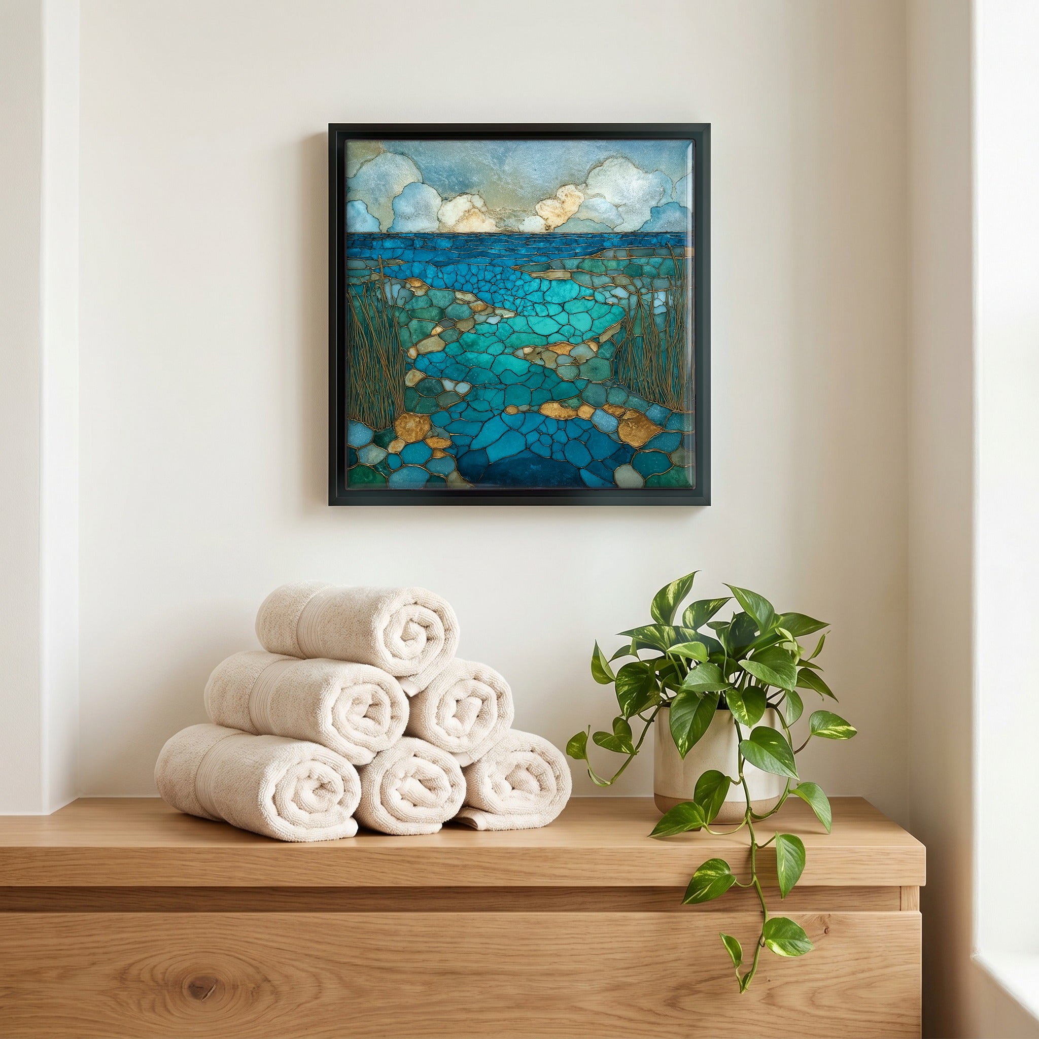 A quiet corner of the bath.