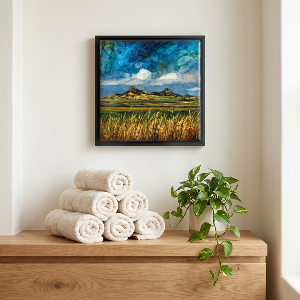 A quiet corner of the bath.