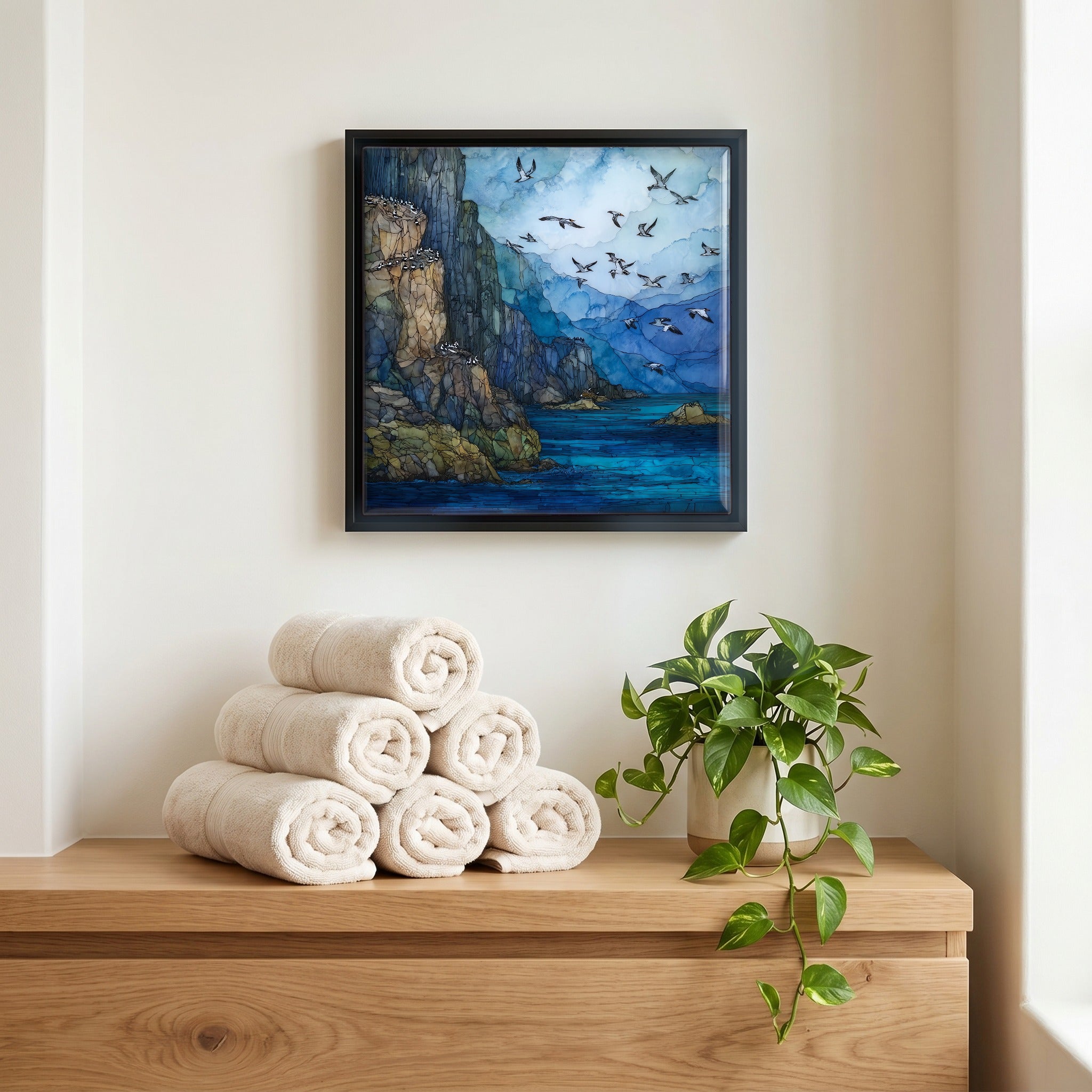 A quiet corner of the bath.