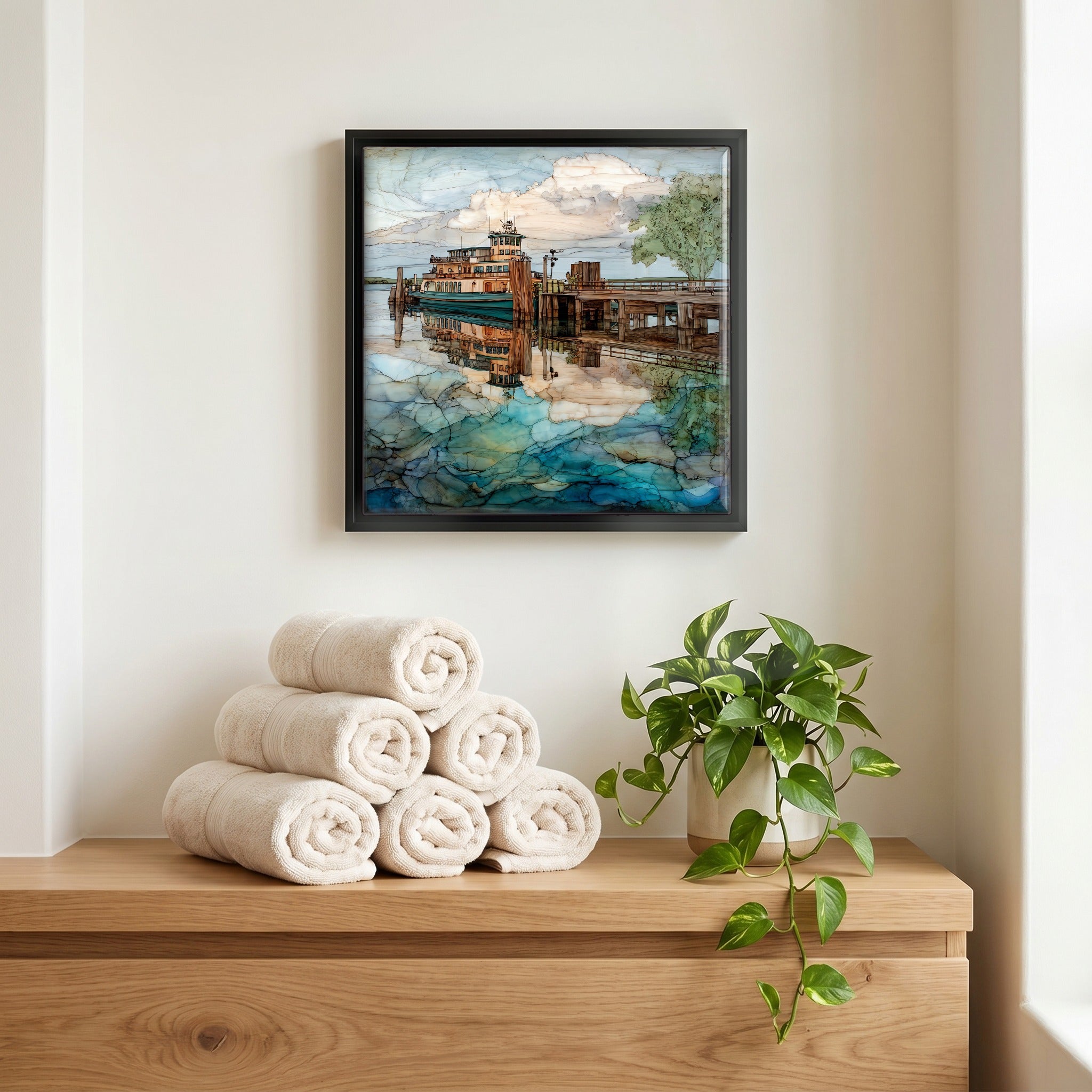 A quiet corner of the bath.