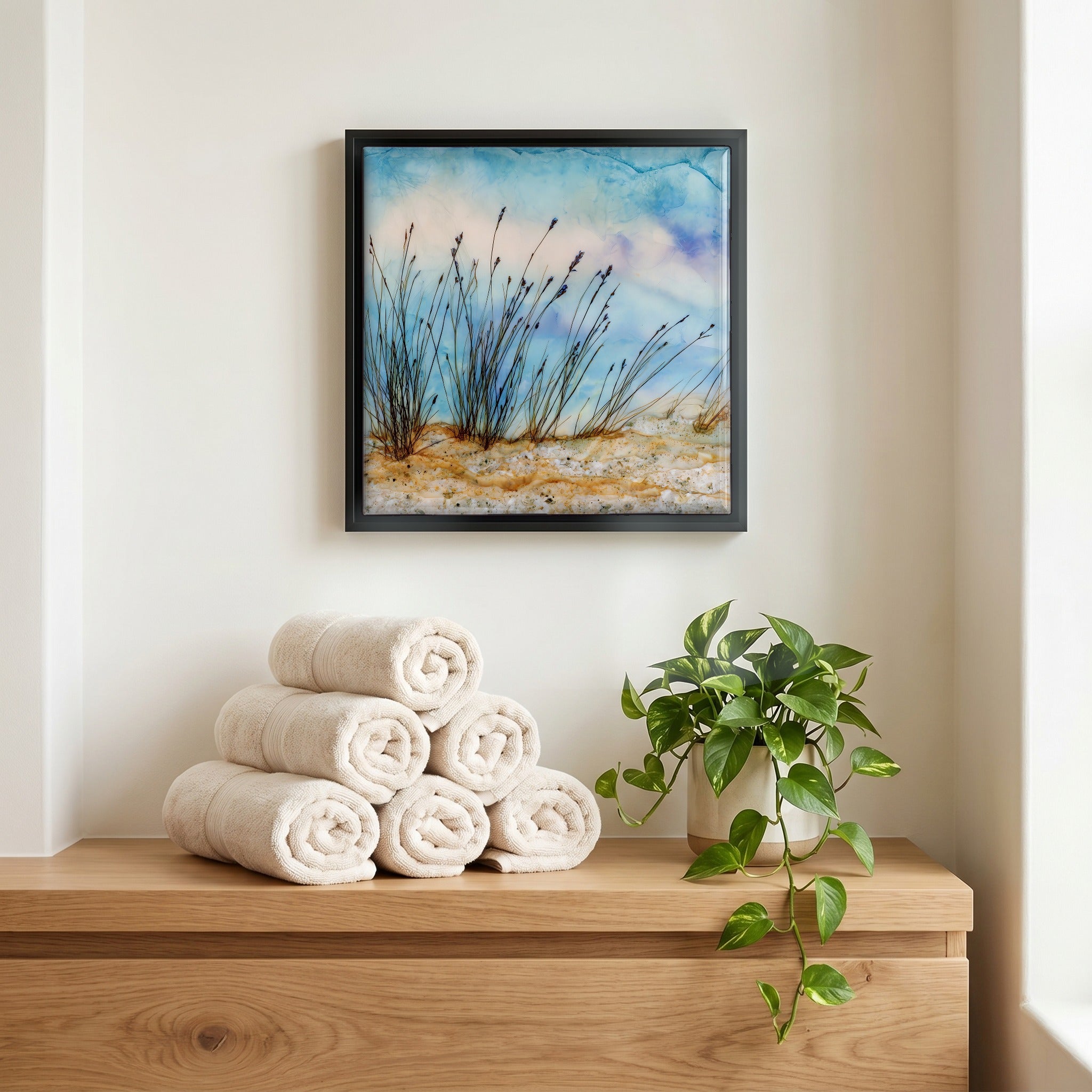 A quiet corner of the bath.
