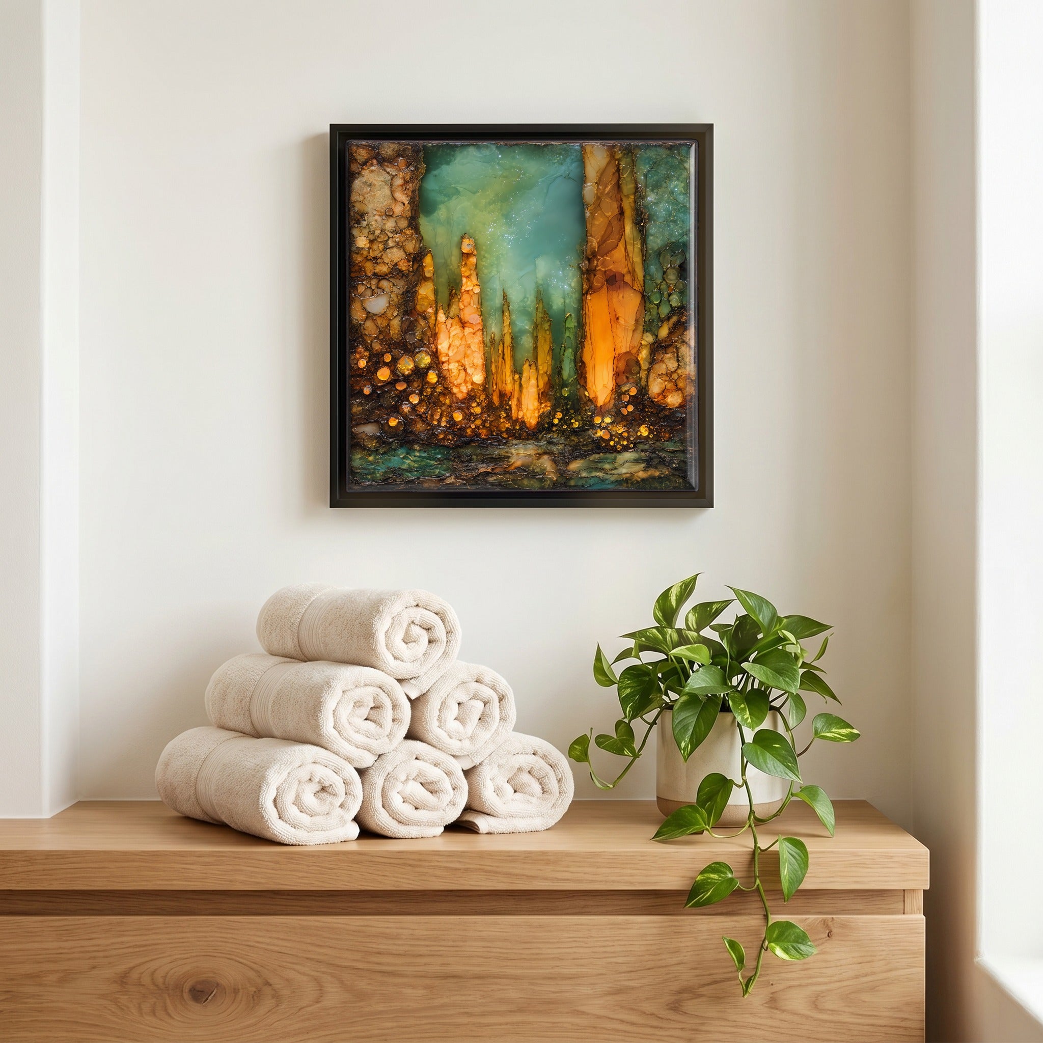 A quiet corner of the bath.