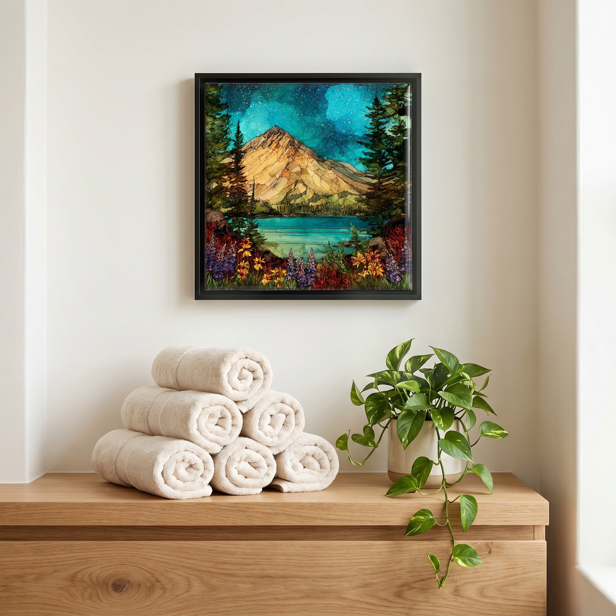A quiet corner of the bath.