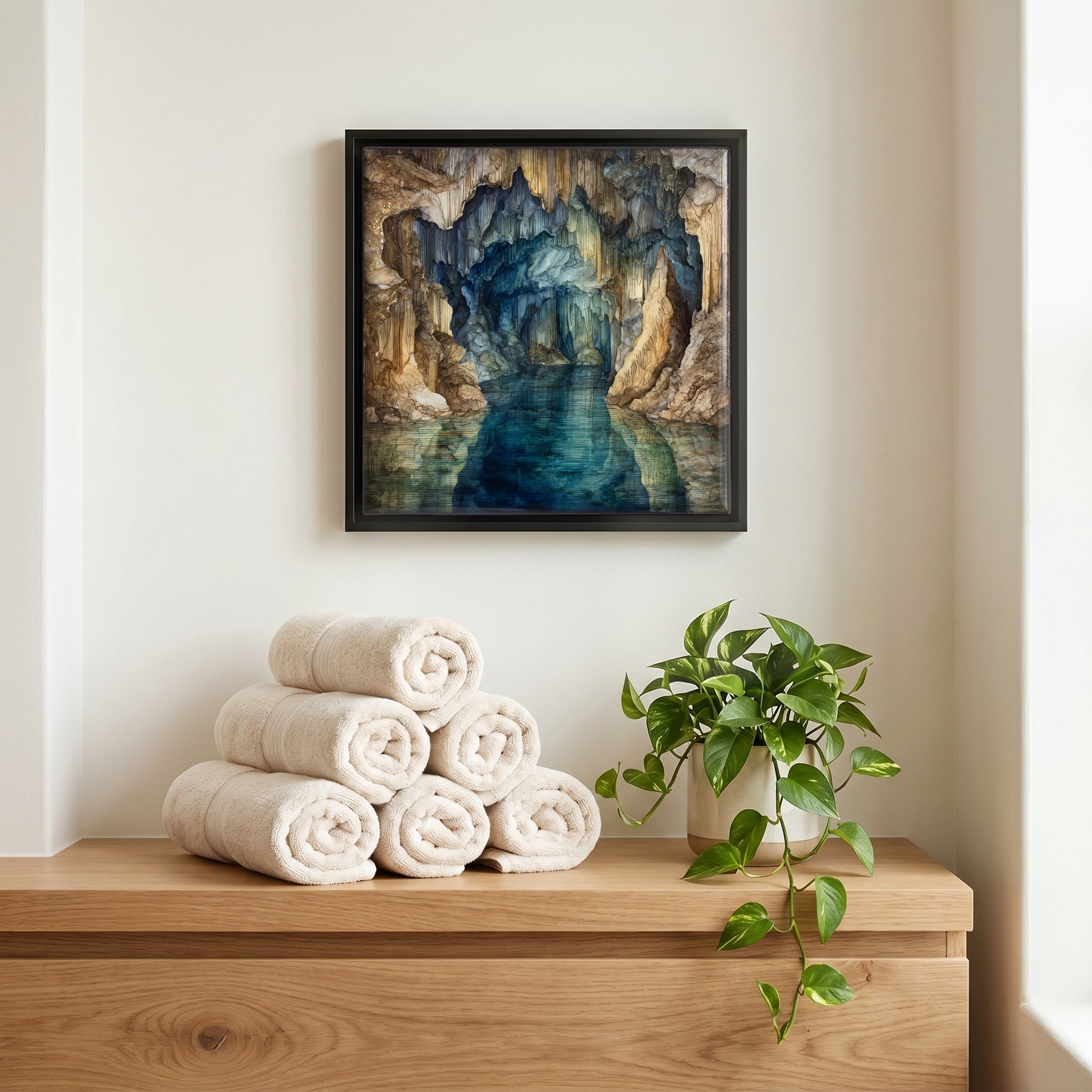 A quiet corner of the bath.