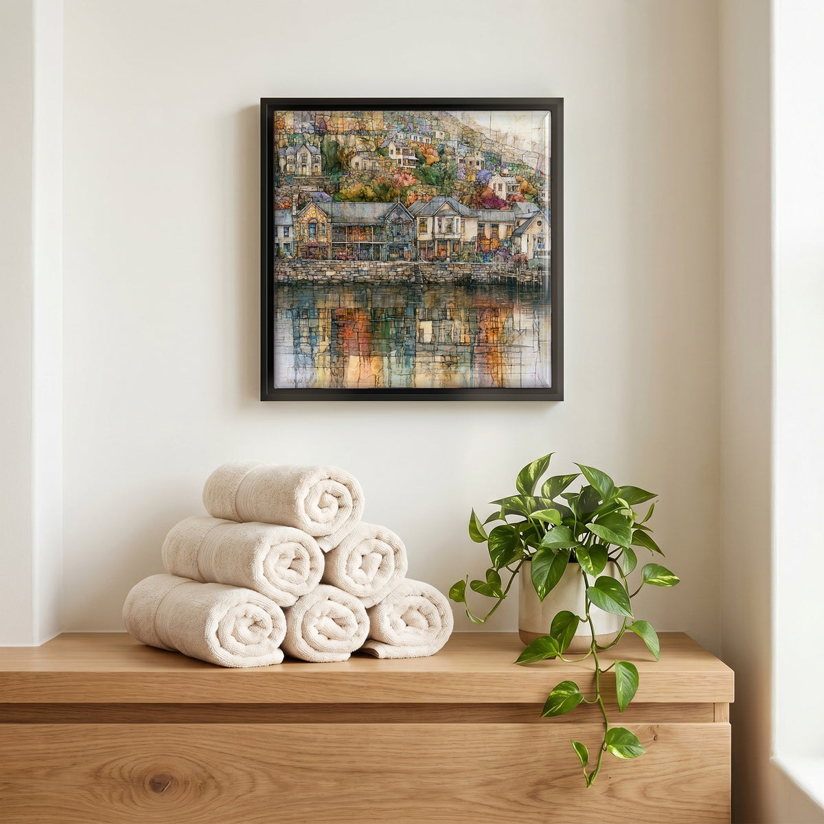 A quiet corner of the bath.