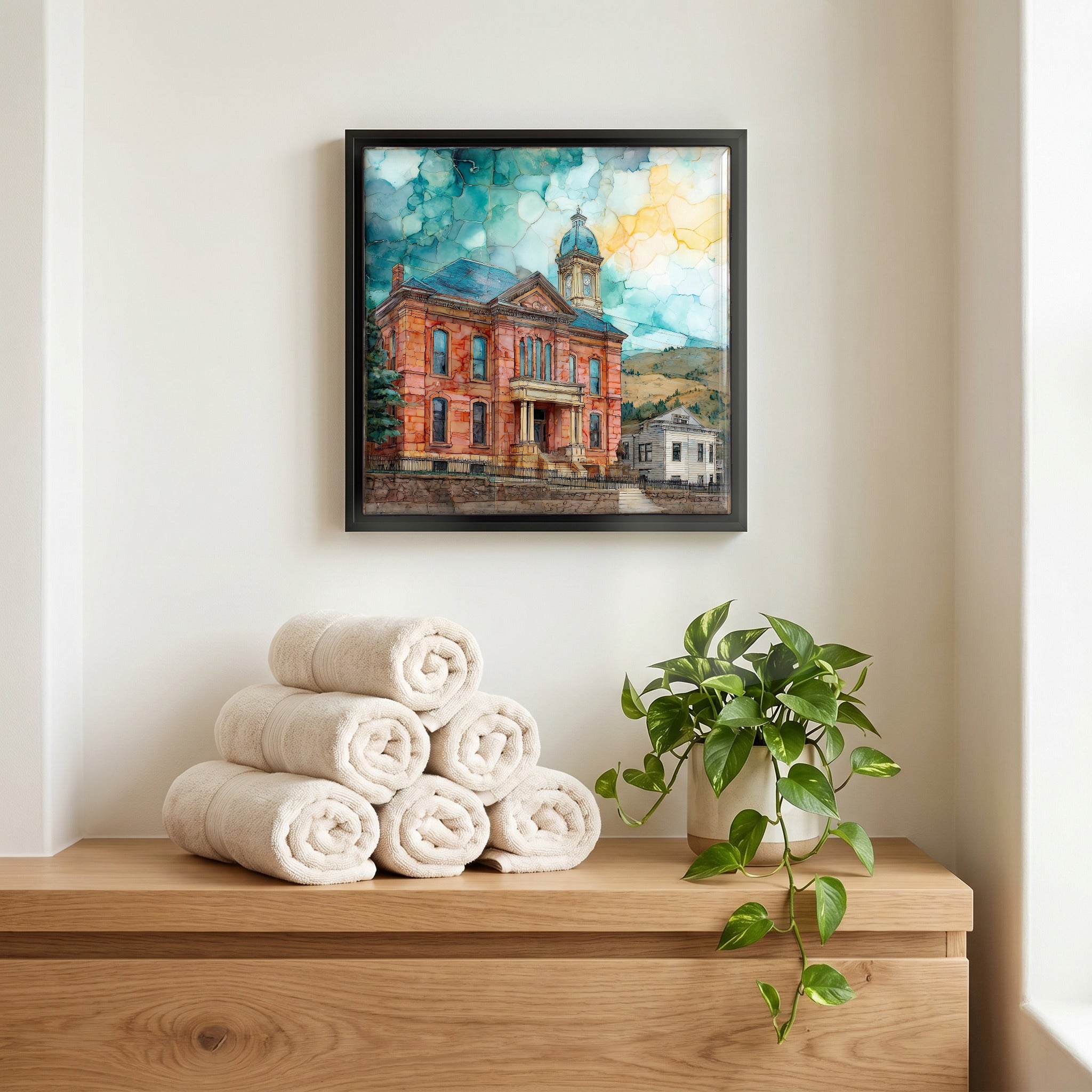 A quiet corner of the bath.