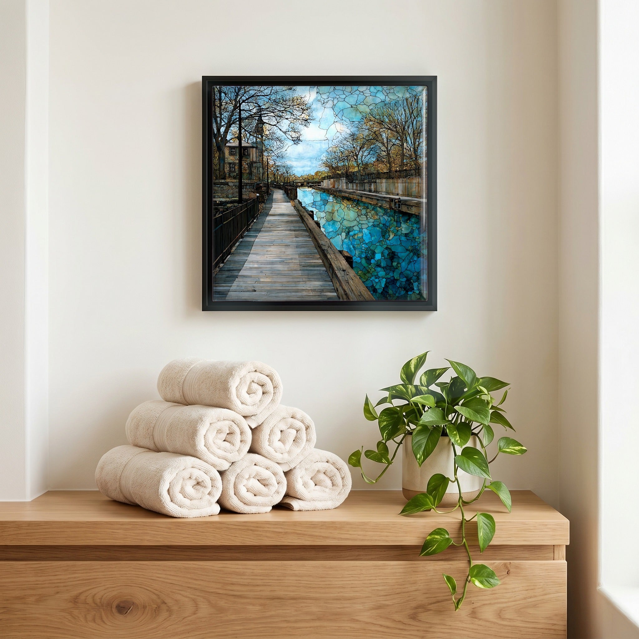 A quiet corner of the bath.