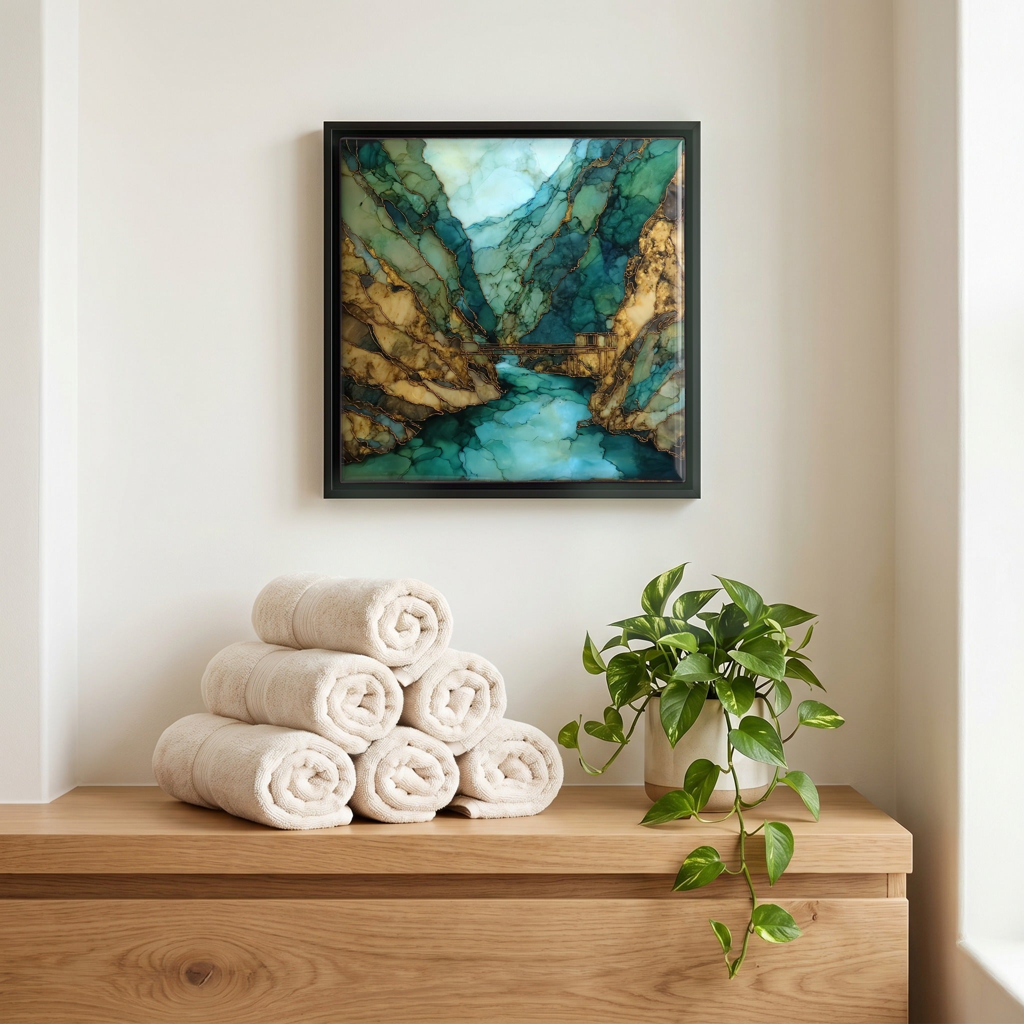 A quiet corner of the bath.