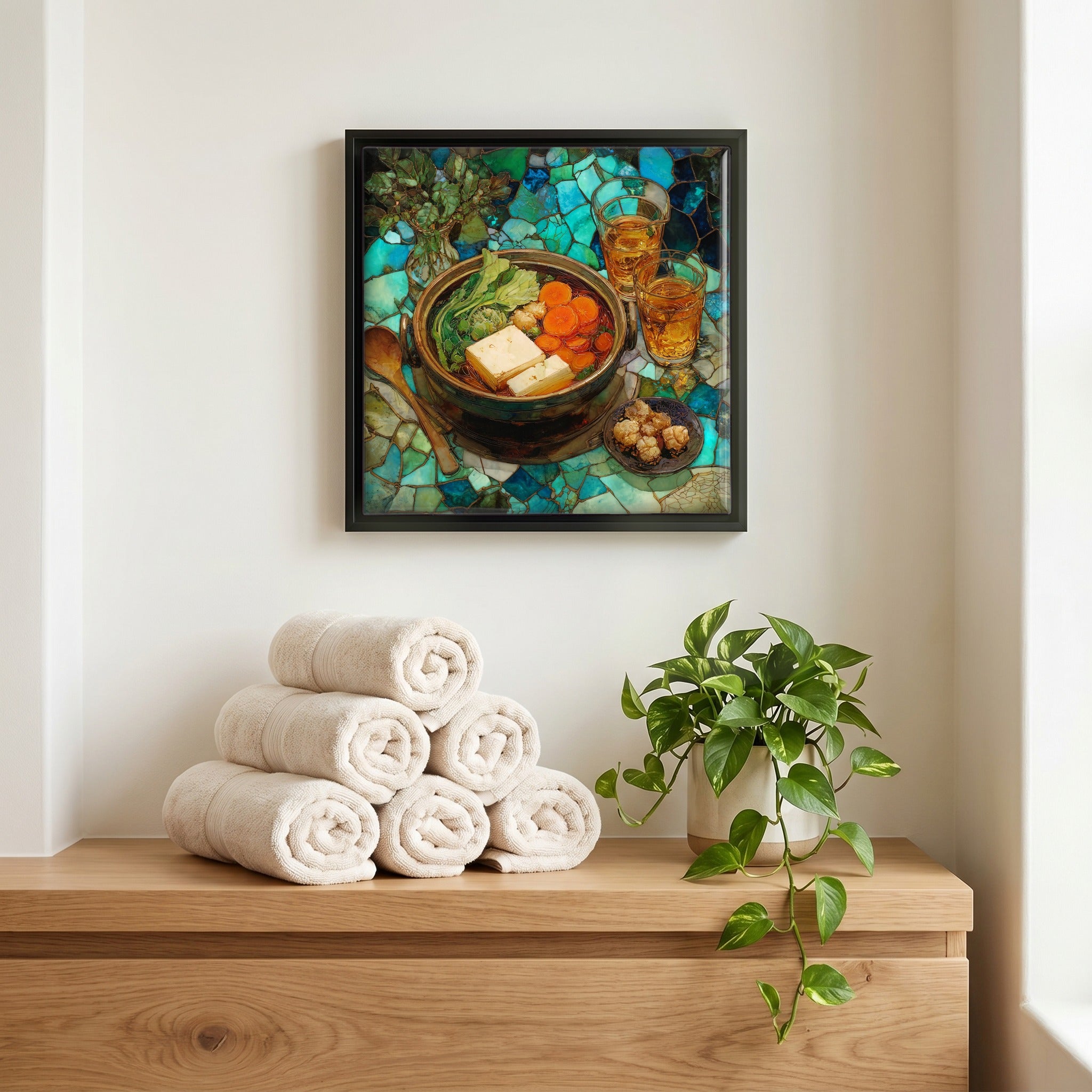 A quiet corner of the bath.