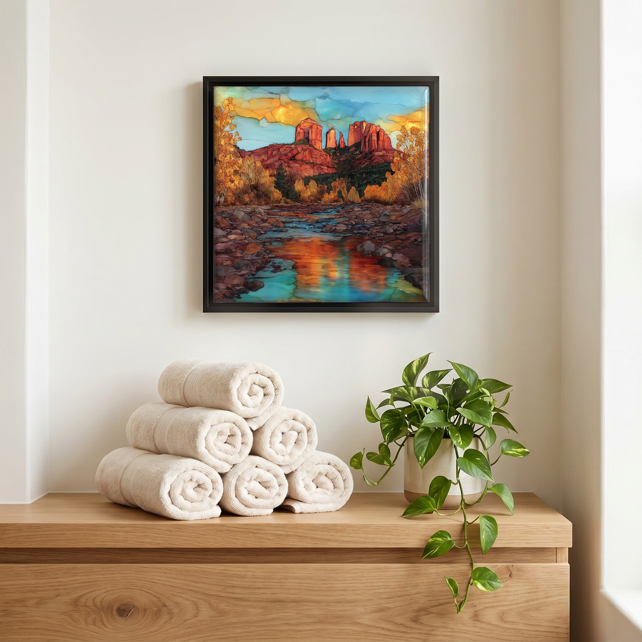 A quiet corner of the bath.