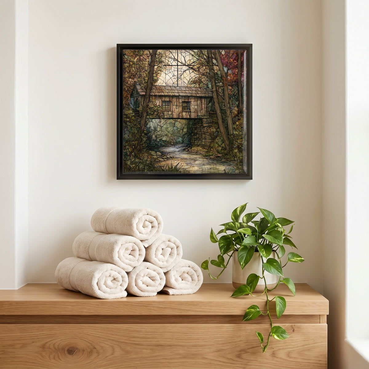 A quiet corner of the bath.