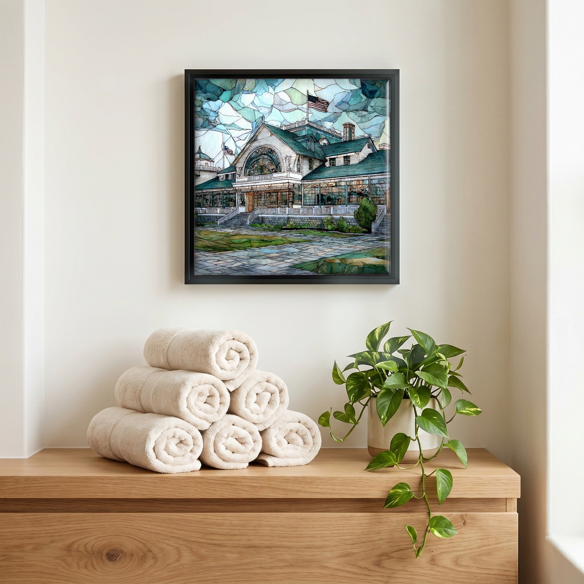 A quiet corner of the bath.