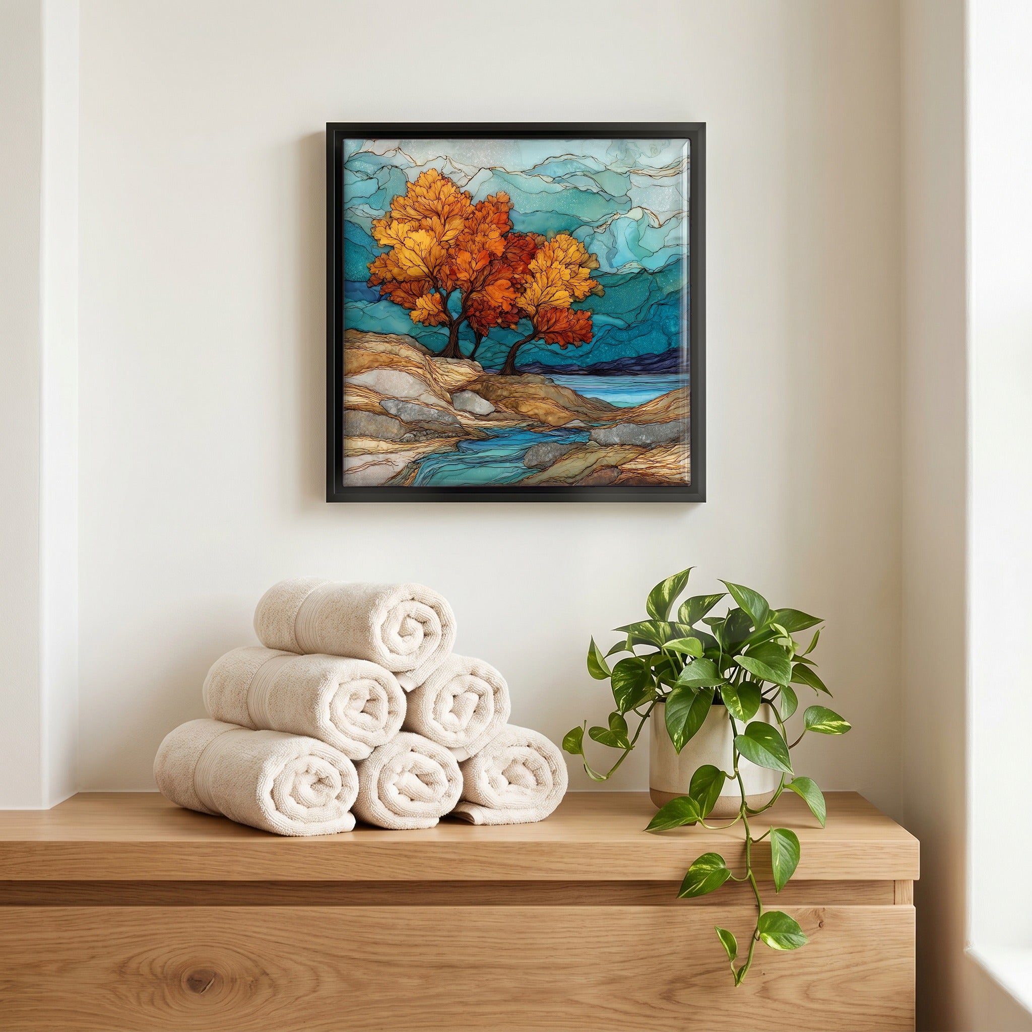 A quiet corner of the bath.