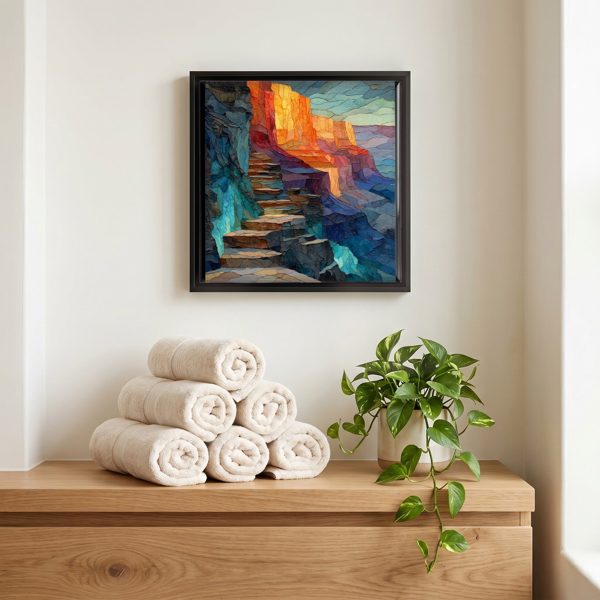 A quiet corner of the bath.